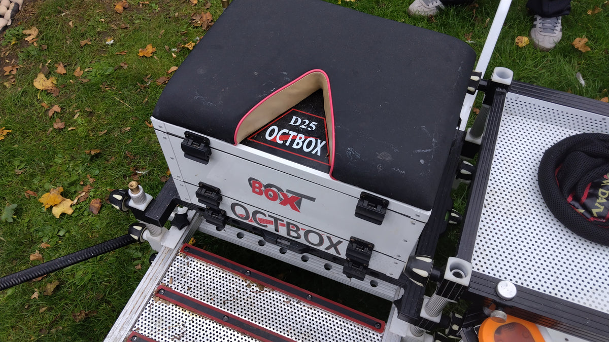 Octbox D25 Seat Box + Barrow Kit Footplate & Accessories Match Feeder Fishing