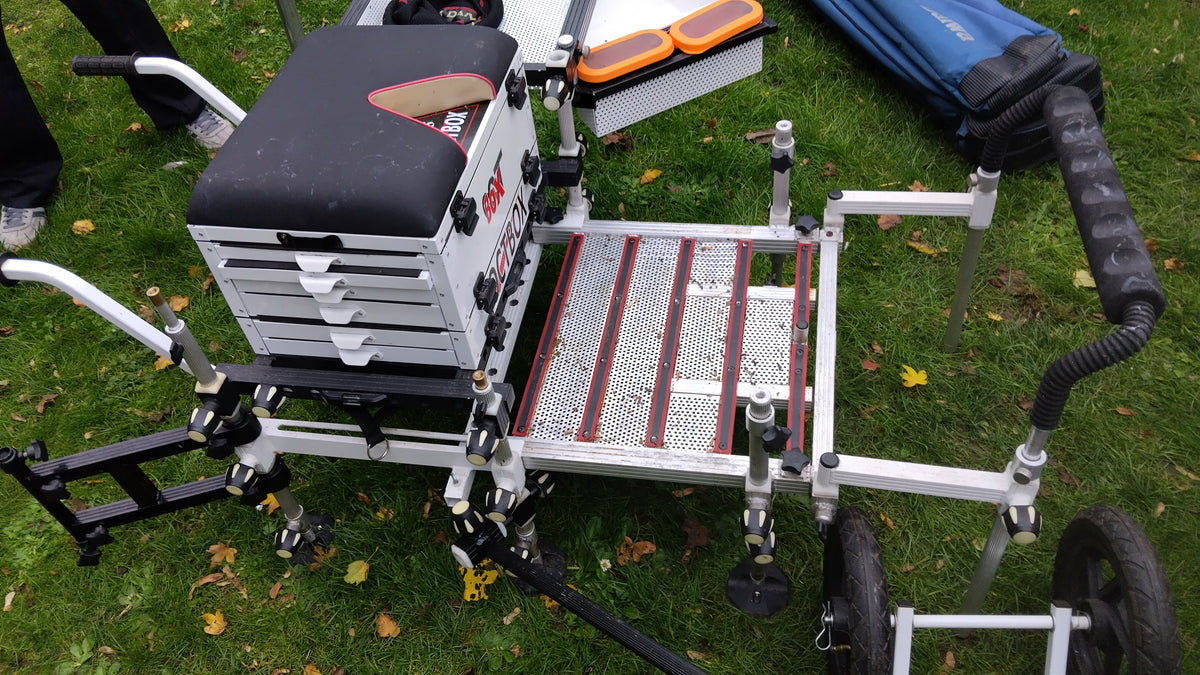 Octbox D25 Seat Box + Barrow Kit Footplate & Accessories Match Feeder Fishing