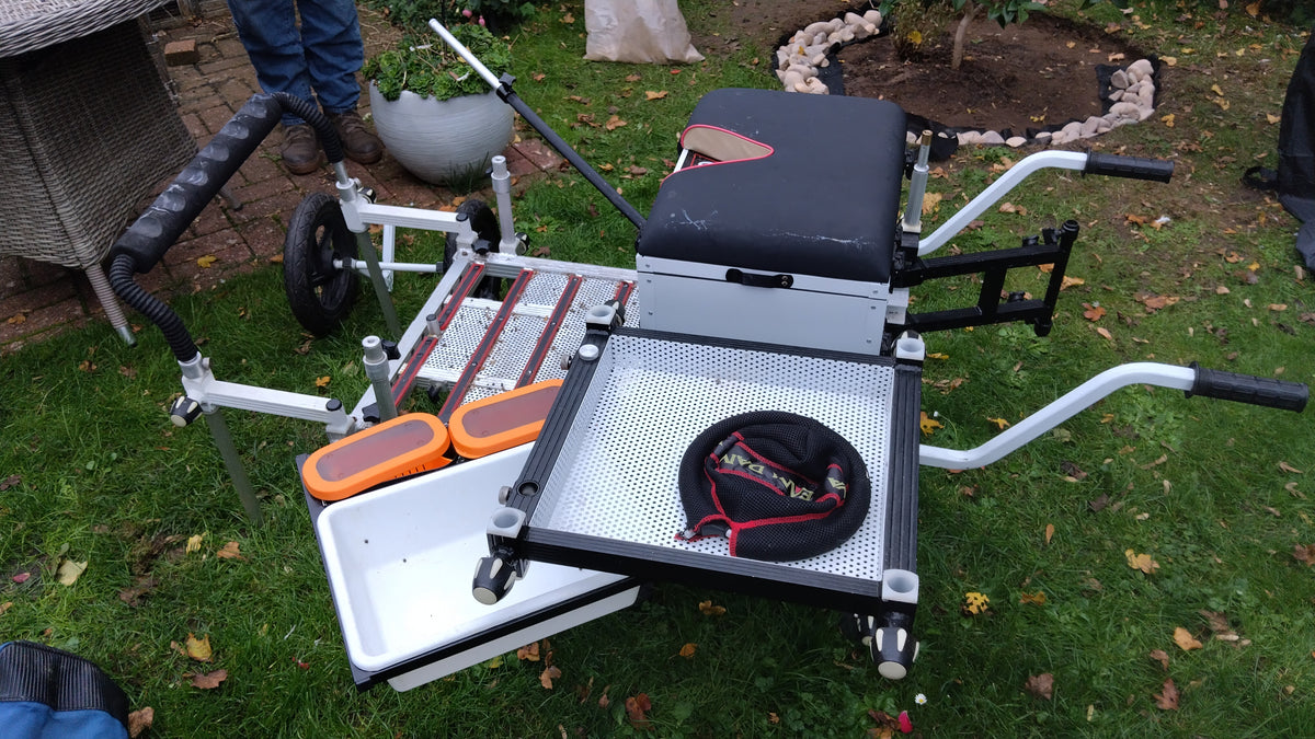 Octbox D25 Seat Box + Barrow Kit Footplate & Accessories Match Feeder Fishing