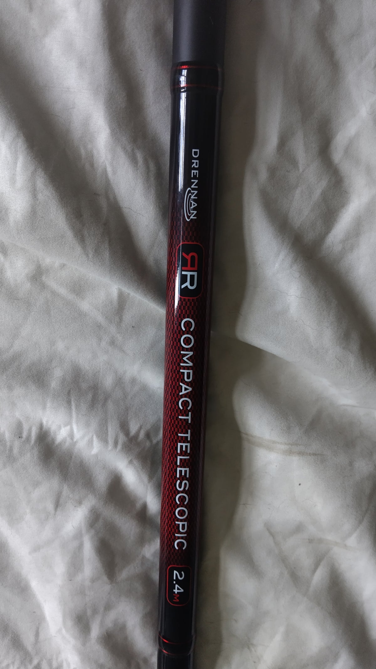 Drennan Red Range Tele Landing Net Handle 2.4m Telescopic Coarse Fishing NEW