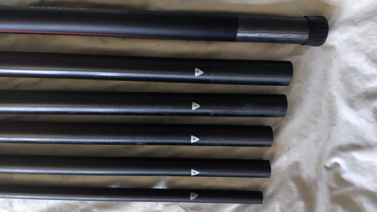 Maver Jurassic Carp 08 Series 12.5m Fishing Pole 3 Top Kits Excellent Condition