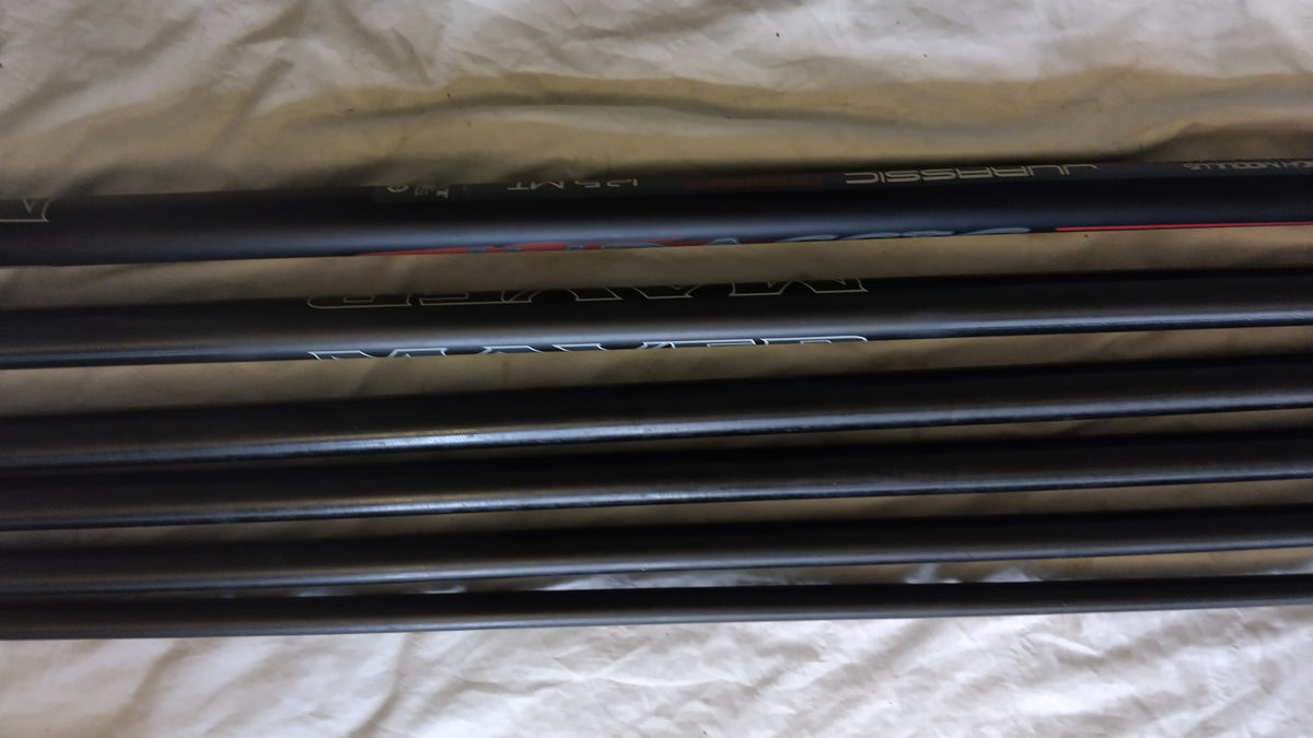 Maver Jurassic Carp 08 Series 12.5m Fishing Pole 3 Top Kits Excellent Condition