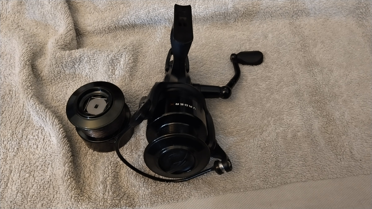 Set of 3 Sonik Vader X 5000FS Free Spool Carp Reels + 3 Spare Spools Superb Used