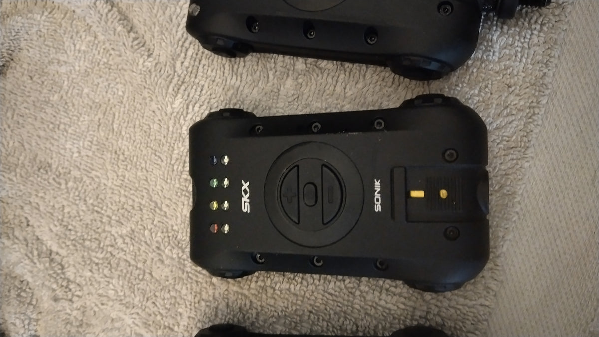Sonik SKX 3+1 Wireless Bite Alarm Set 3 Alarms & Receiver Inc Case Superb Used