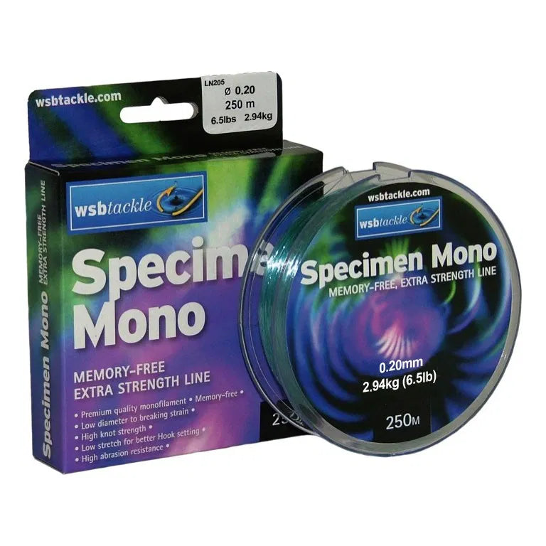 WSB Specimen Mono Fishing Line - Coarse Fishing Monofilament