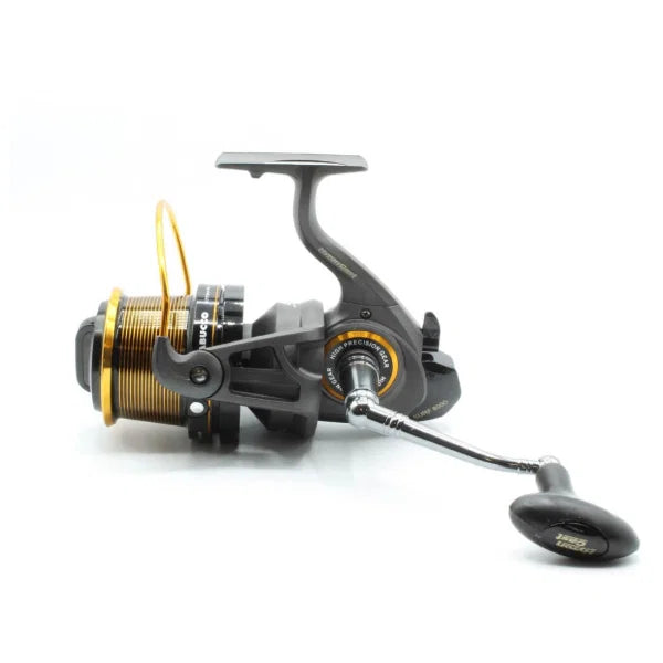 Trabucco Hyroncast Graphite Ling Cast Reel 7BB + Spare Spool Grey Gold