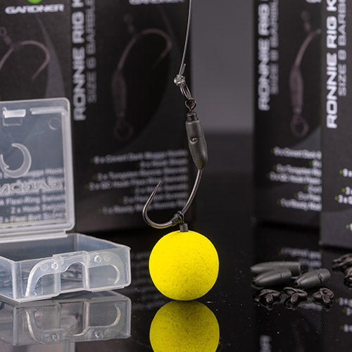 Gardner Tackle Ronnie Rig Kit Carp Fishing Components Mugga Hooks Sizes 2 4 6 8