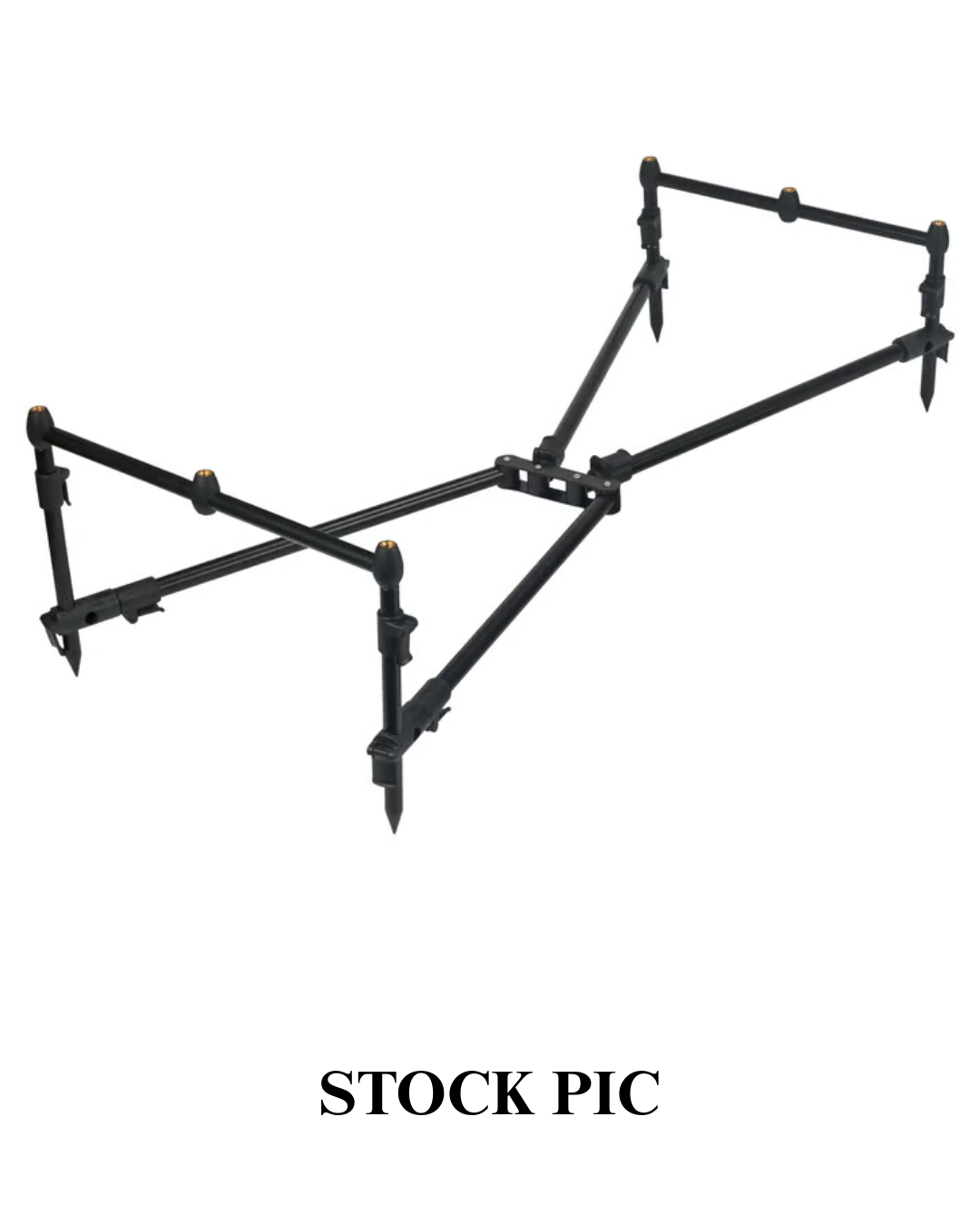TFG Banshee 3-Rod Pod - Compact Carp Fishing Rod Support System - VGC