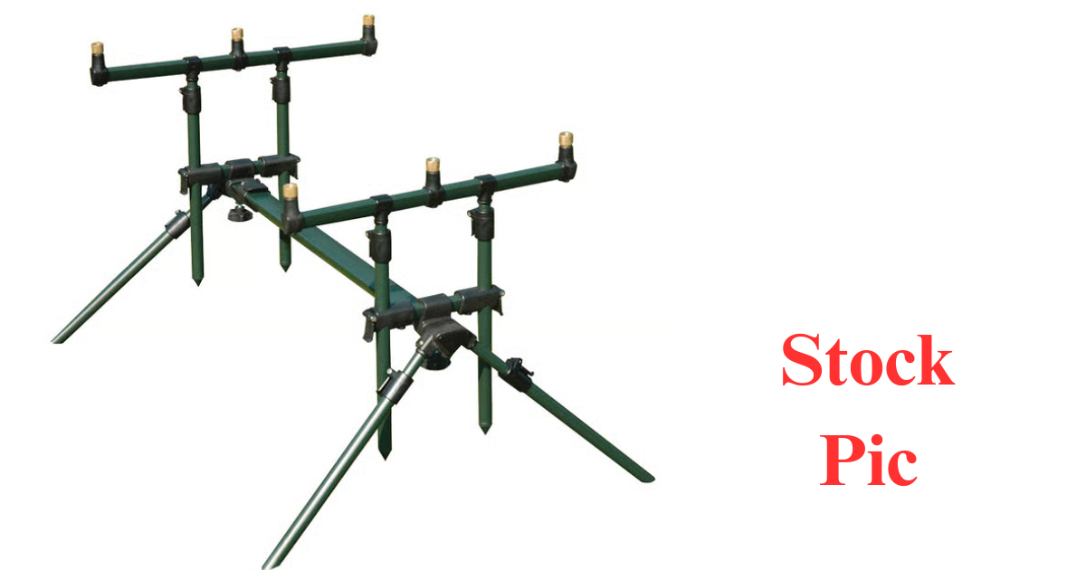 JRC X-Lite 3 Rod Carp Fishing Rod Pod + Buzz Bars & Original Bag Excellent