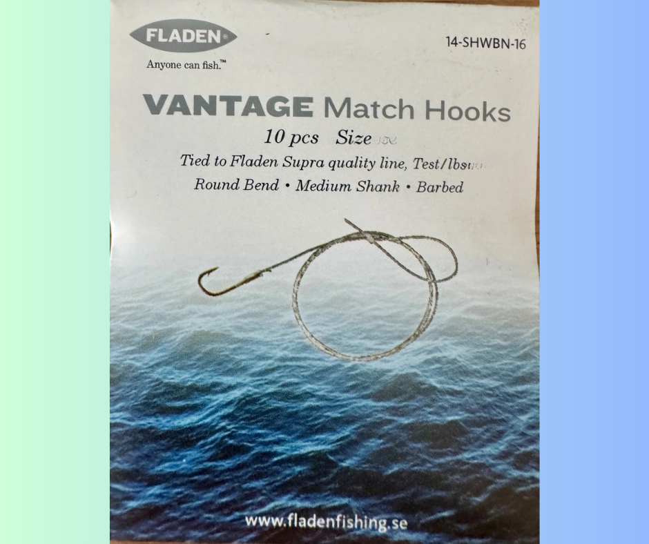 FLADEN Vantage Match Hooks To Nylon - Barbed - Coarse Fishing - All Sizes
