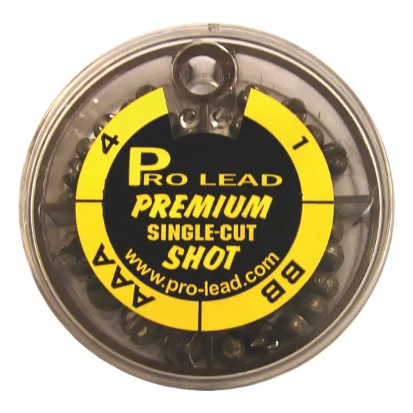 Pro Lead 4 Division Fishing Shot Dispenser - Sizes 4, 1, BB, AAA - Coarse Fishing Tackle