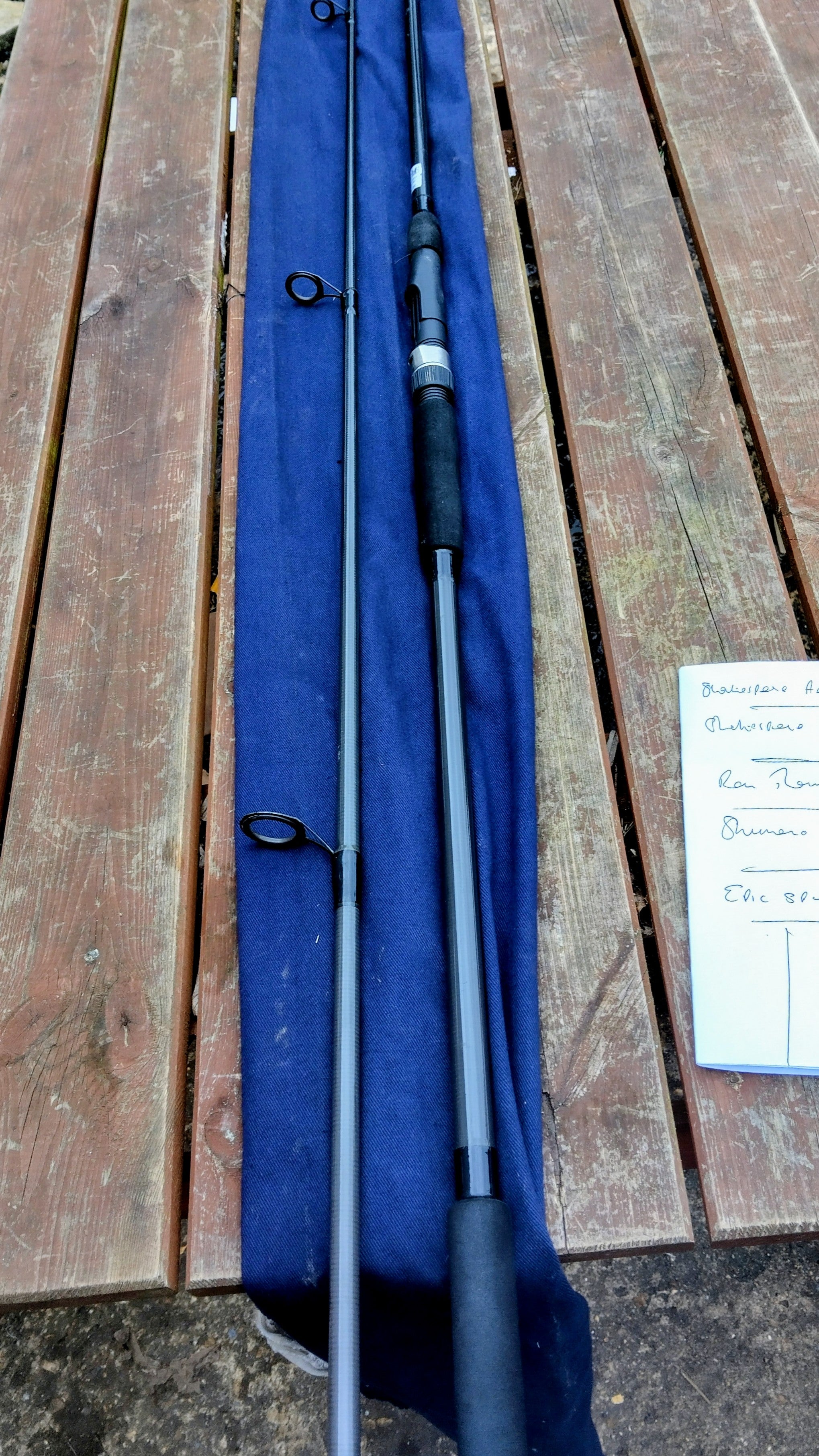 Shakespeare Zenith 12ft Pike Rod 2.5lb TC Deadbait Fishing Rod Classic Condition