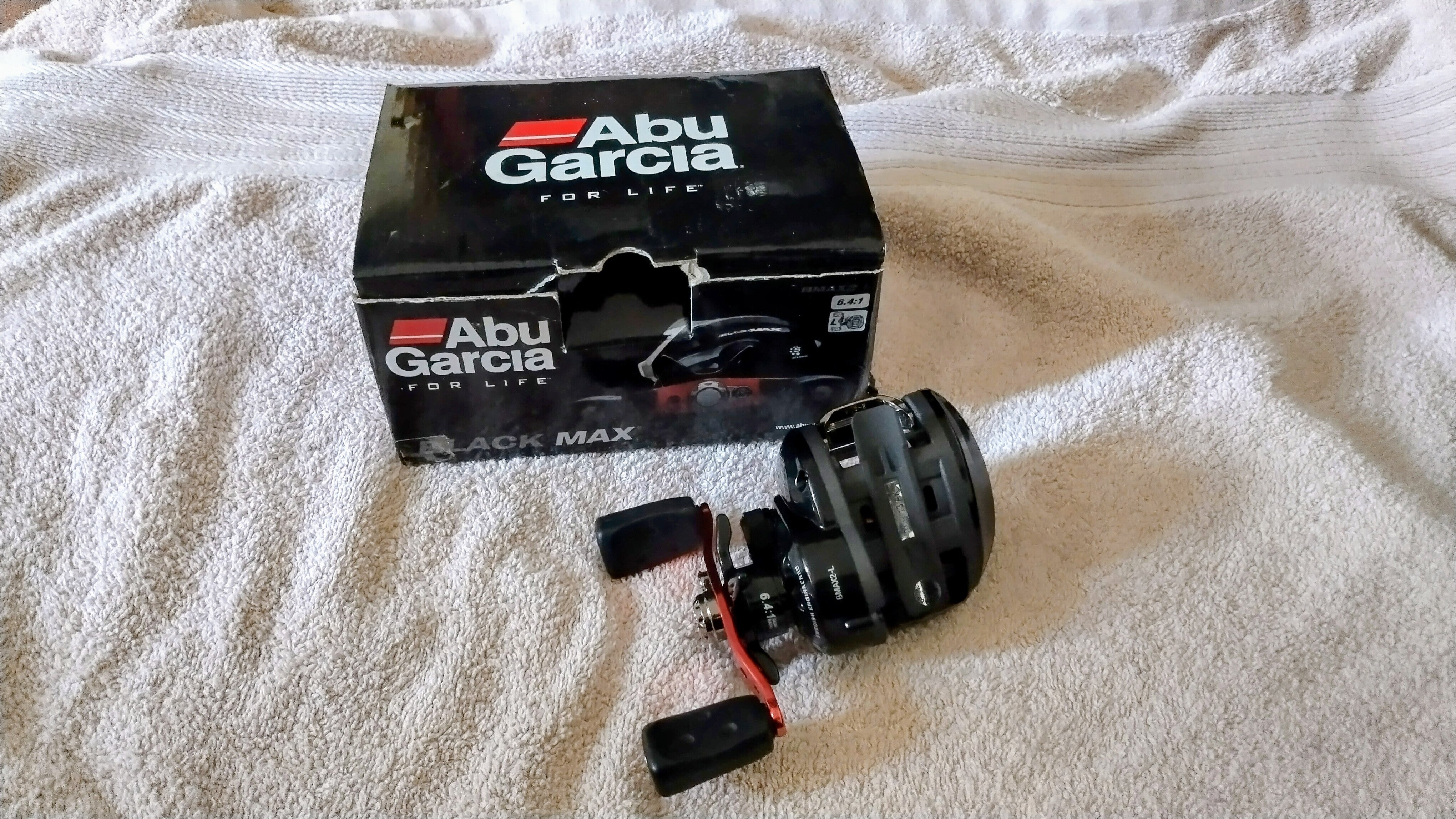 Abu Garcia Ambassadeur Black Max Left Hand Baitcasting Reel - Boxed & VGC