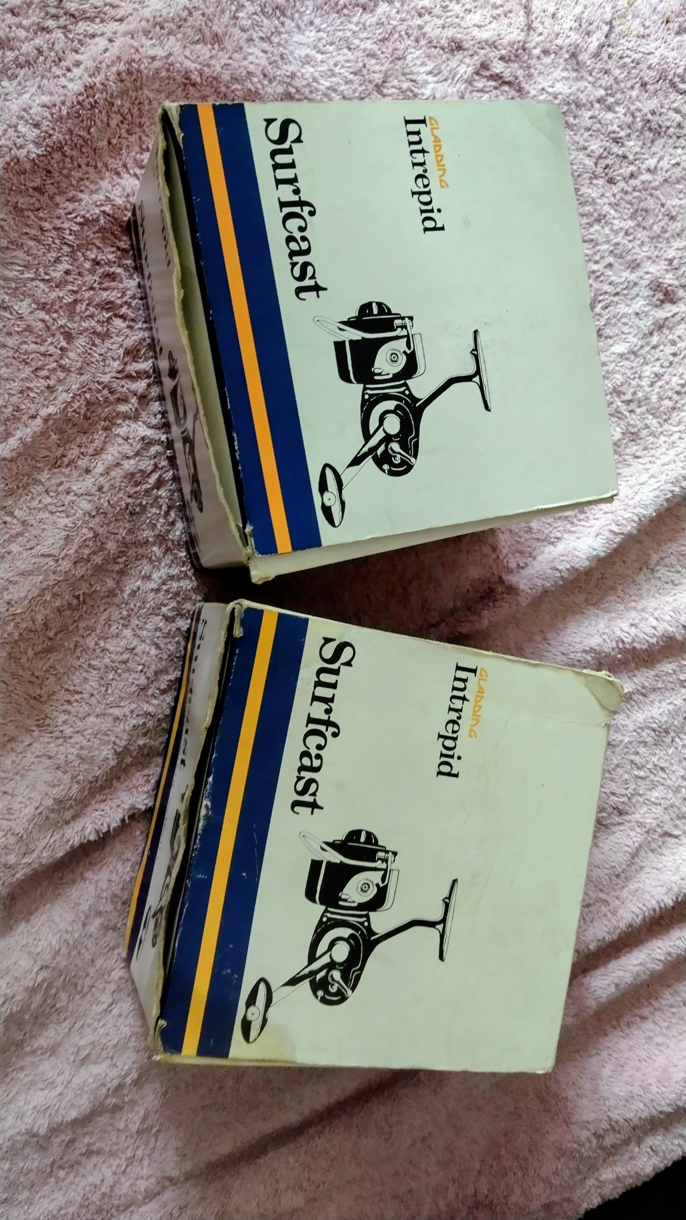 Pair of Gladding Intrepid Surfcast Reels - Boxed - Near Mint Condition Sea Fishing