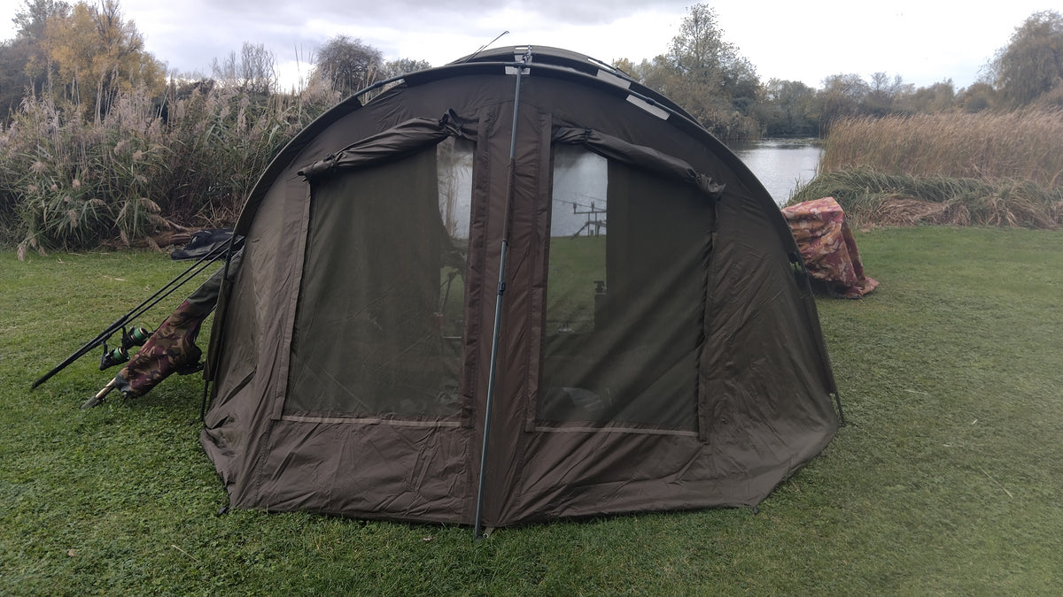 NGT Profiler XL 2 Man Carp Fishing Bivvy 1.8m High with Porch Hood Barely Used