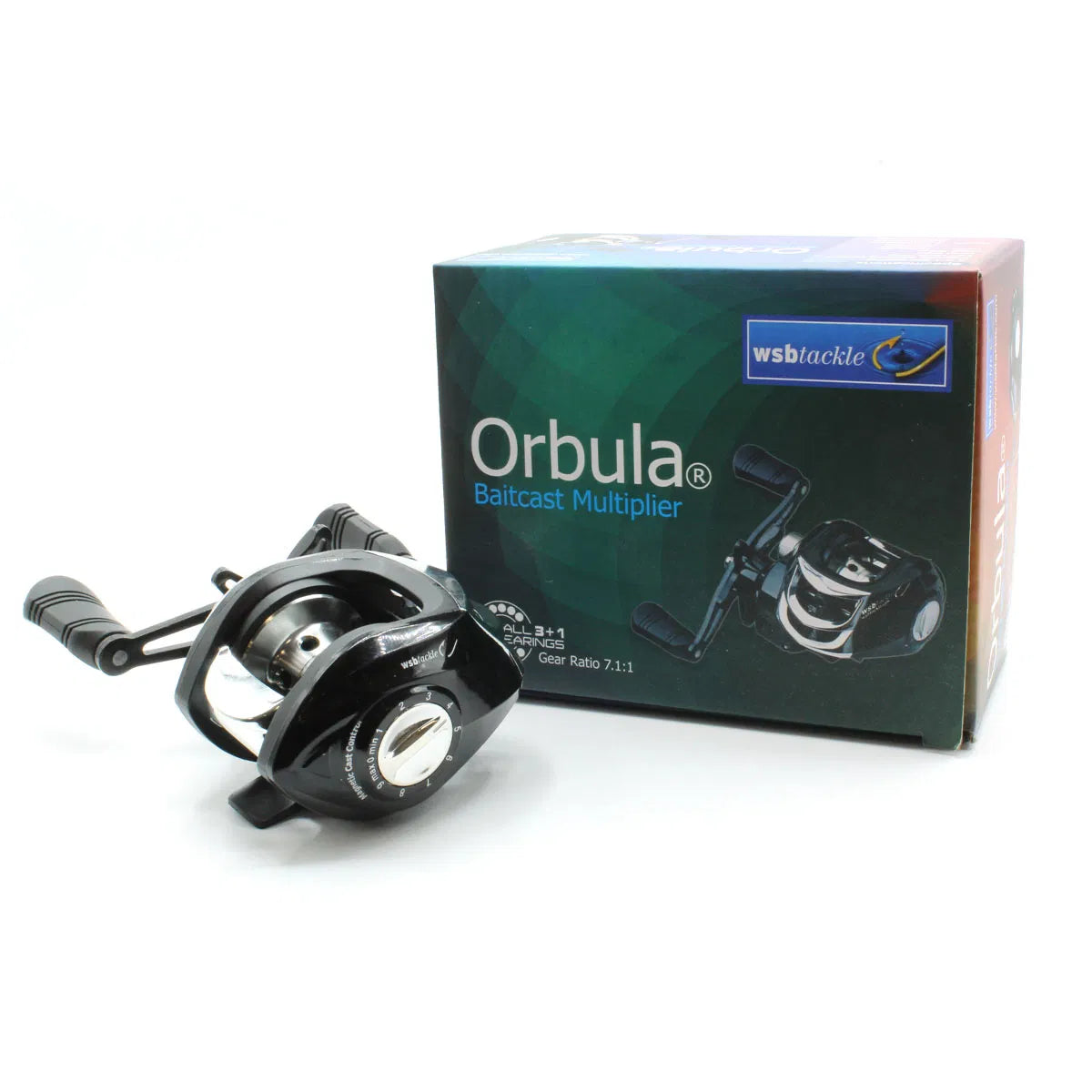 Orbula Baitcast Multiplier Reel - Right Handed - Lure Fishing | 7.1:1 Gear | Magnetic Cast