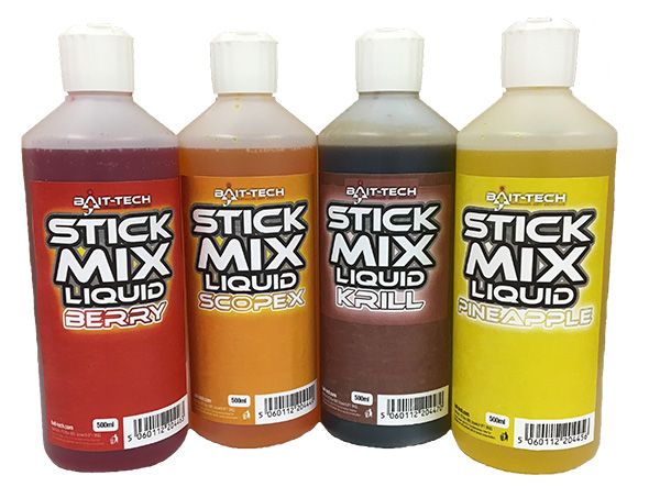 Bait-Tech Stick Mix Liquid Range - Add to Groundbait, PVA Bags, Pellets & Hookbaits