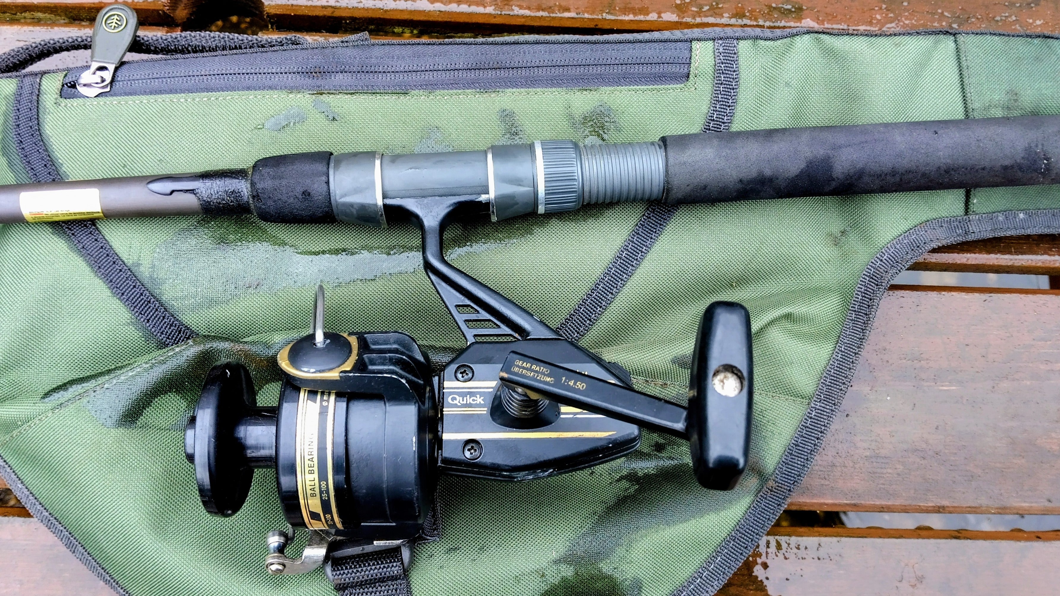 Vintage D.A.M. Andy Little Inner Stalker 9’ Inline Carp Rod & D.A.M. Quick Reel