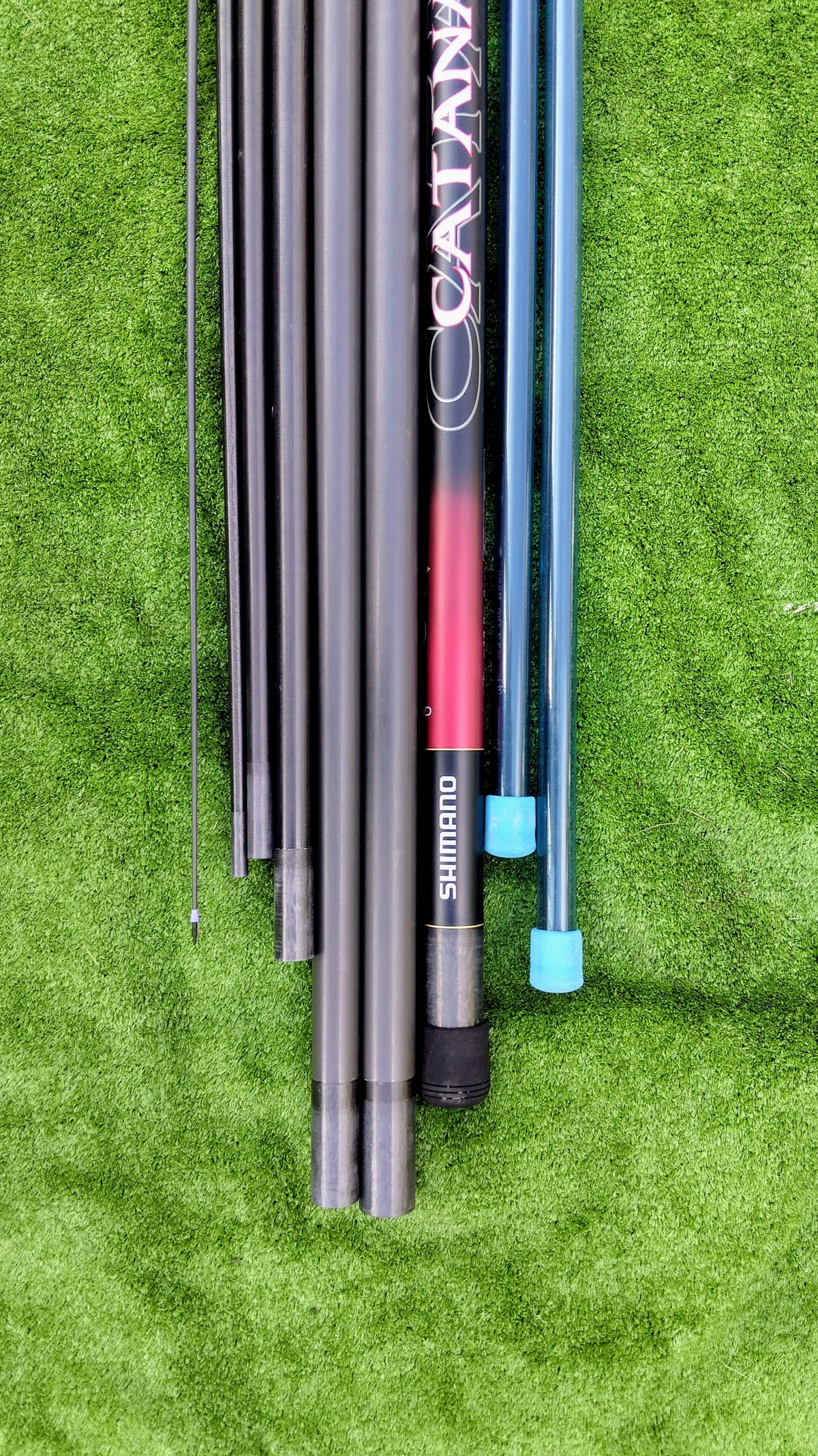 Shimano Catana 1300A 13m Pole + 2 Top Kits Match Commercial Fishing Superb