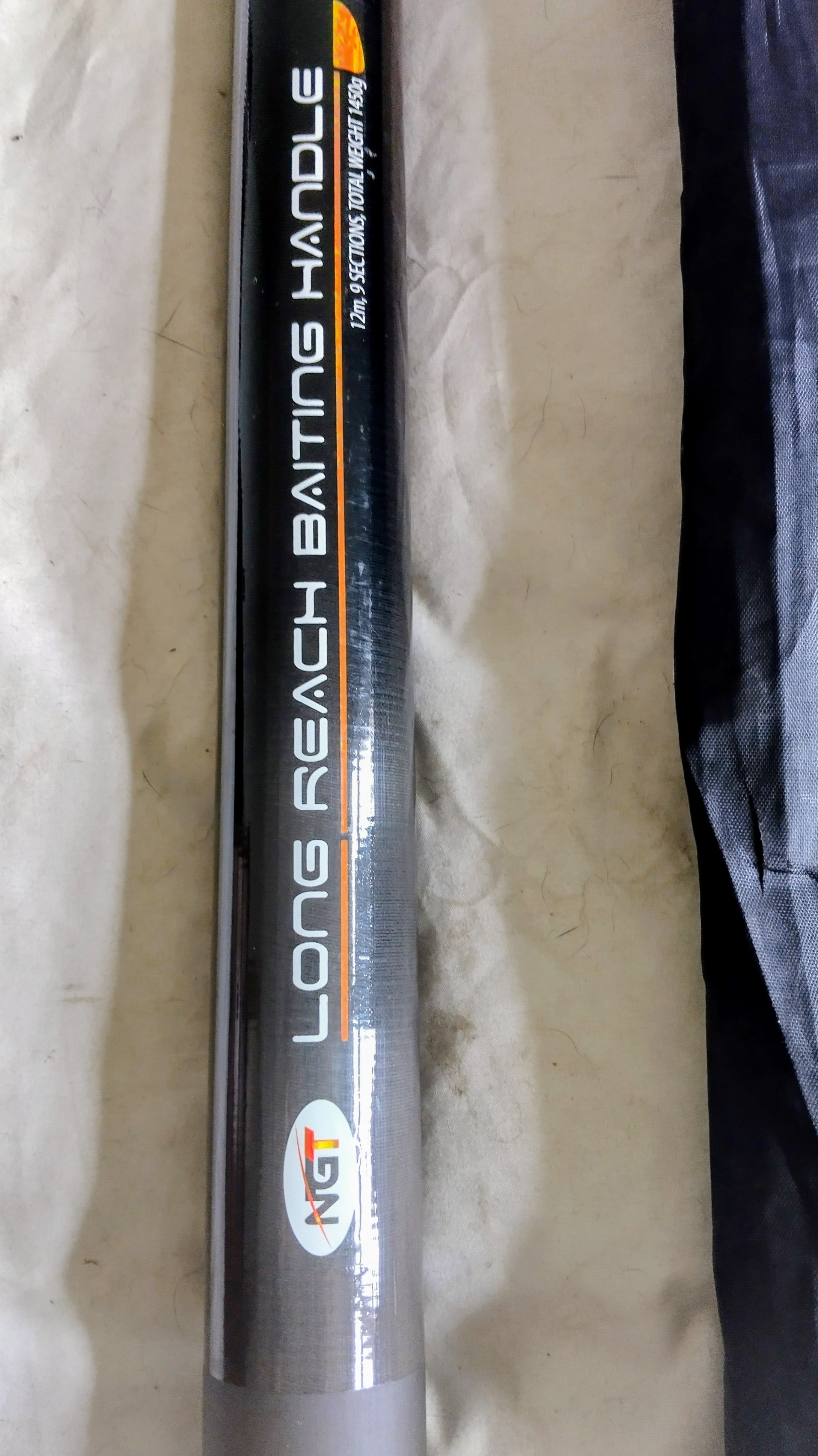 NGT 12m Long Reach Baiting Pole with Bag | Stealth Carp Fishing "Budget Bushwhacker"
