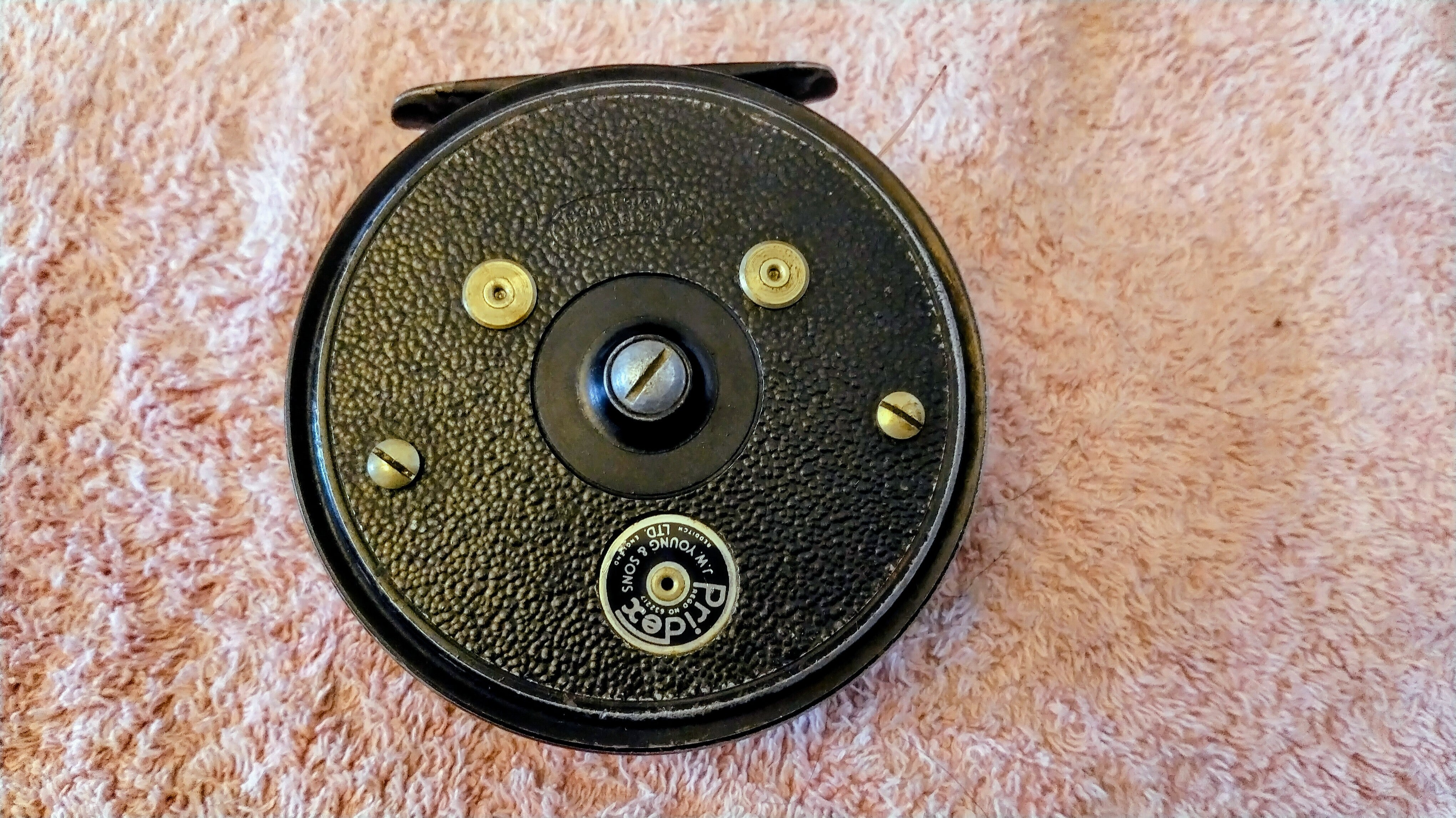JW Young Pridex Fly Fishing Reel - Vintage British Made Alloy Reel - Working