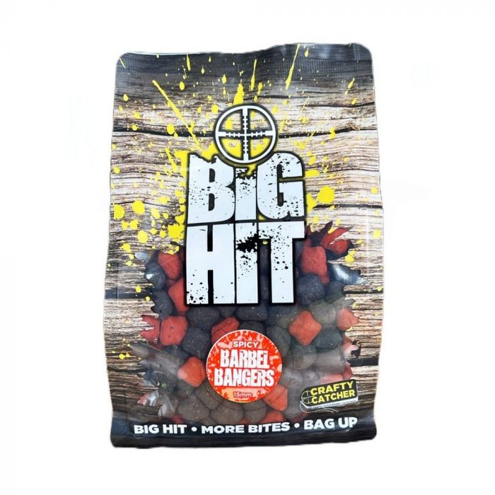 Craft Catcher Big Hit Frankfurter and Garlic Barbel Banger Boilies / Boosta / Bait Range