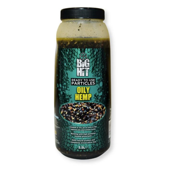 Crafty Catcher Big Hit Oily Hemp 2.5L Ready to Use Carp Coarse Particle Bait