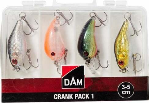 DAM Predator Fishing Lure Packs Crank Minnow Deep Diver Pike Perch Lures & Box