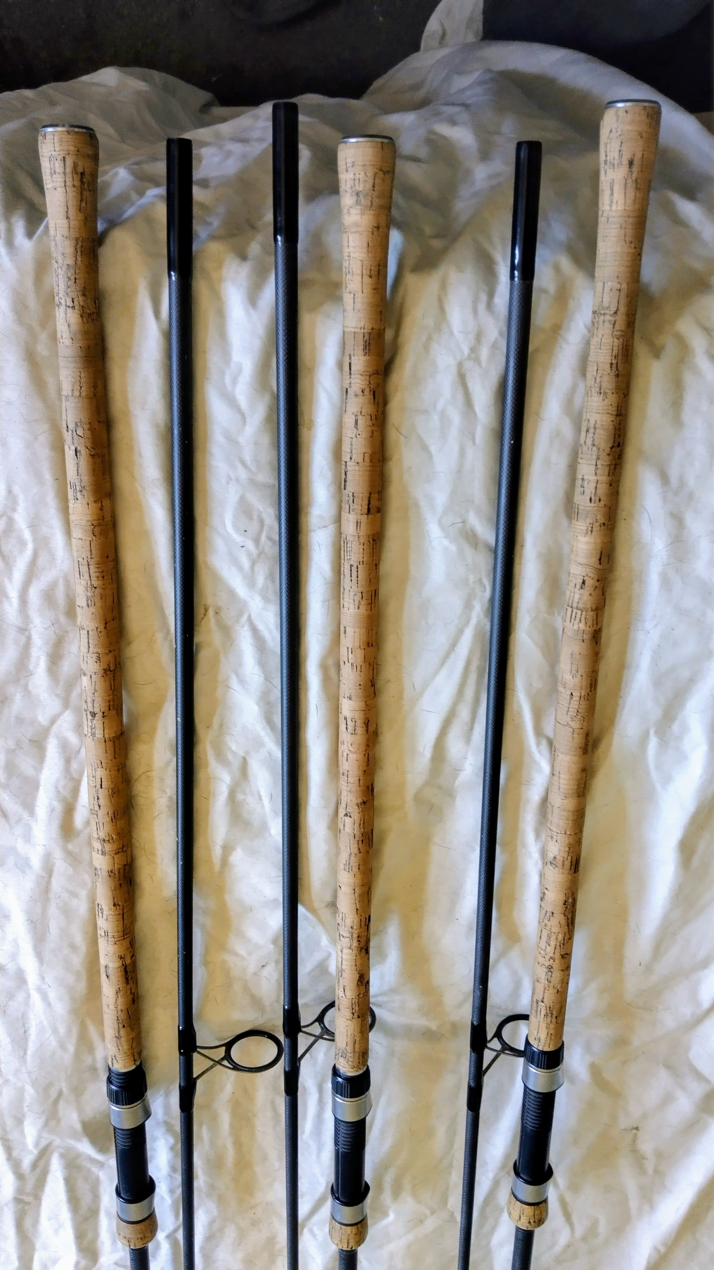Greys AirCurve 12ft 3.25lb Cork Handled Carp Rods x3  - VGC