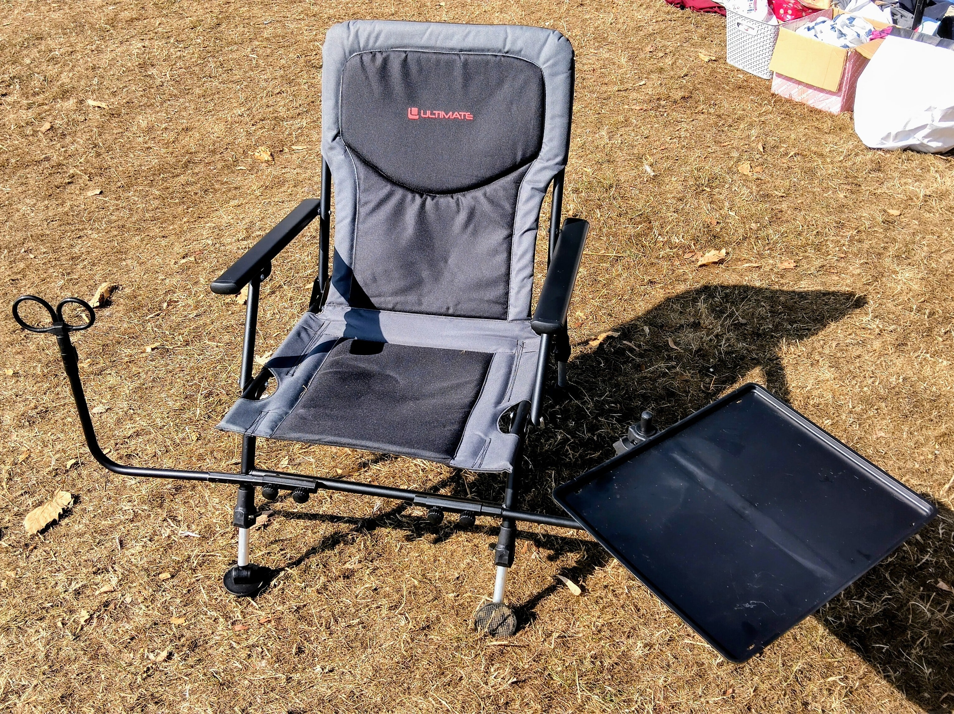 Ultimate Complete Feeder Chair Package + Side Table Rod Rests Bag - Barely Used