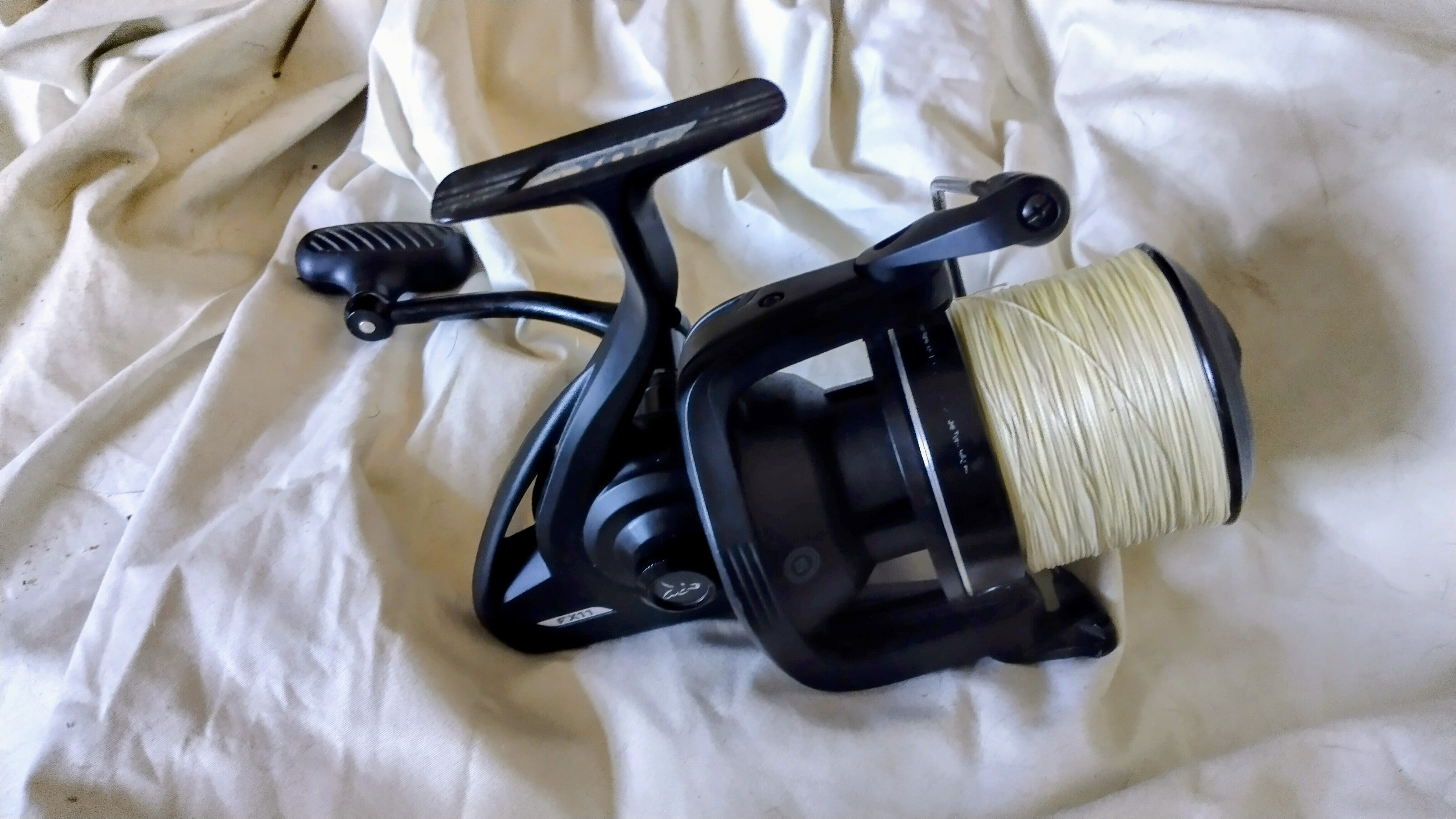 Fox FX11 Big Pit Carp Reel Spod Marker With 30lb Yellow Braid