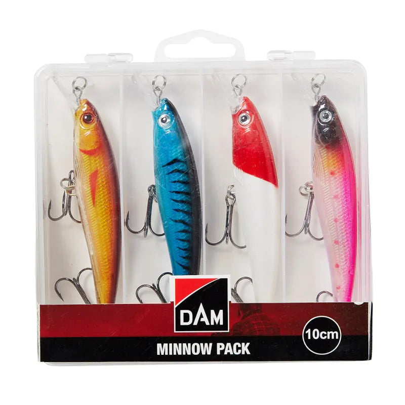 DAM Predator Fishing Lure Packs Crank Minnow Deep Diver Pike Perch Lures & Box