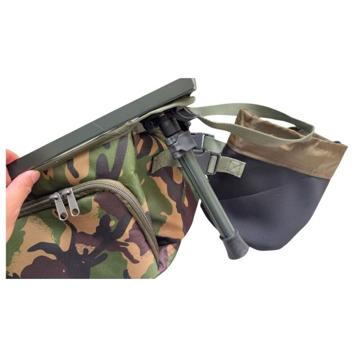 Cult Tackle DPM Bivvy Organiser & Table | Carp Fishing Storage | Adjustable Legs
