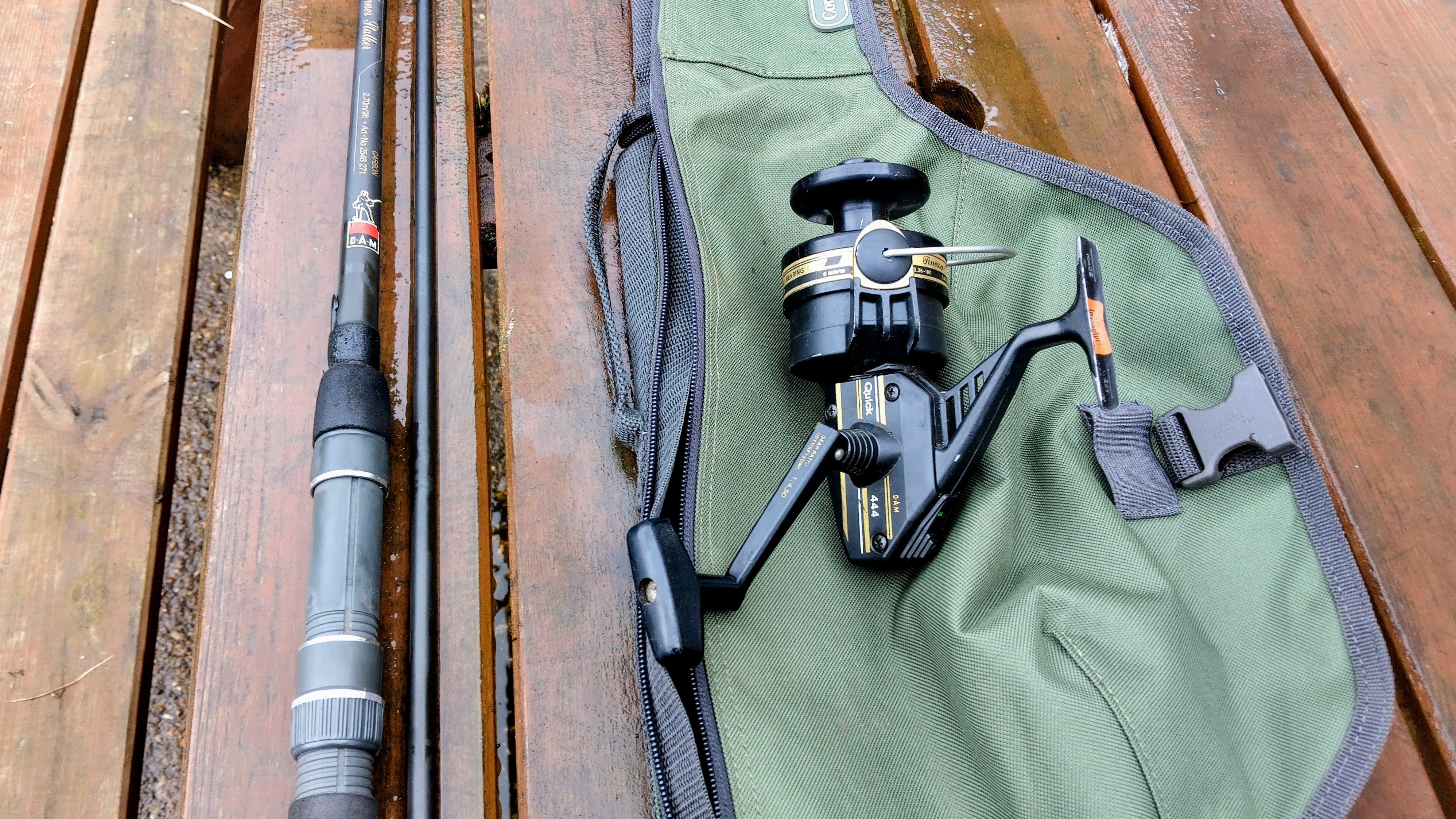 Vintage D.A.M. Andy Little Inner Stalker 9’ Inline Carp Rod & D.A.M. Quick Reel