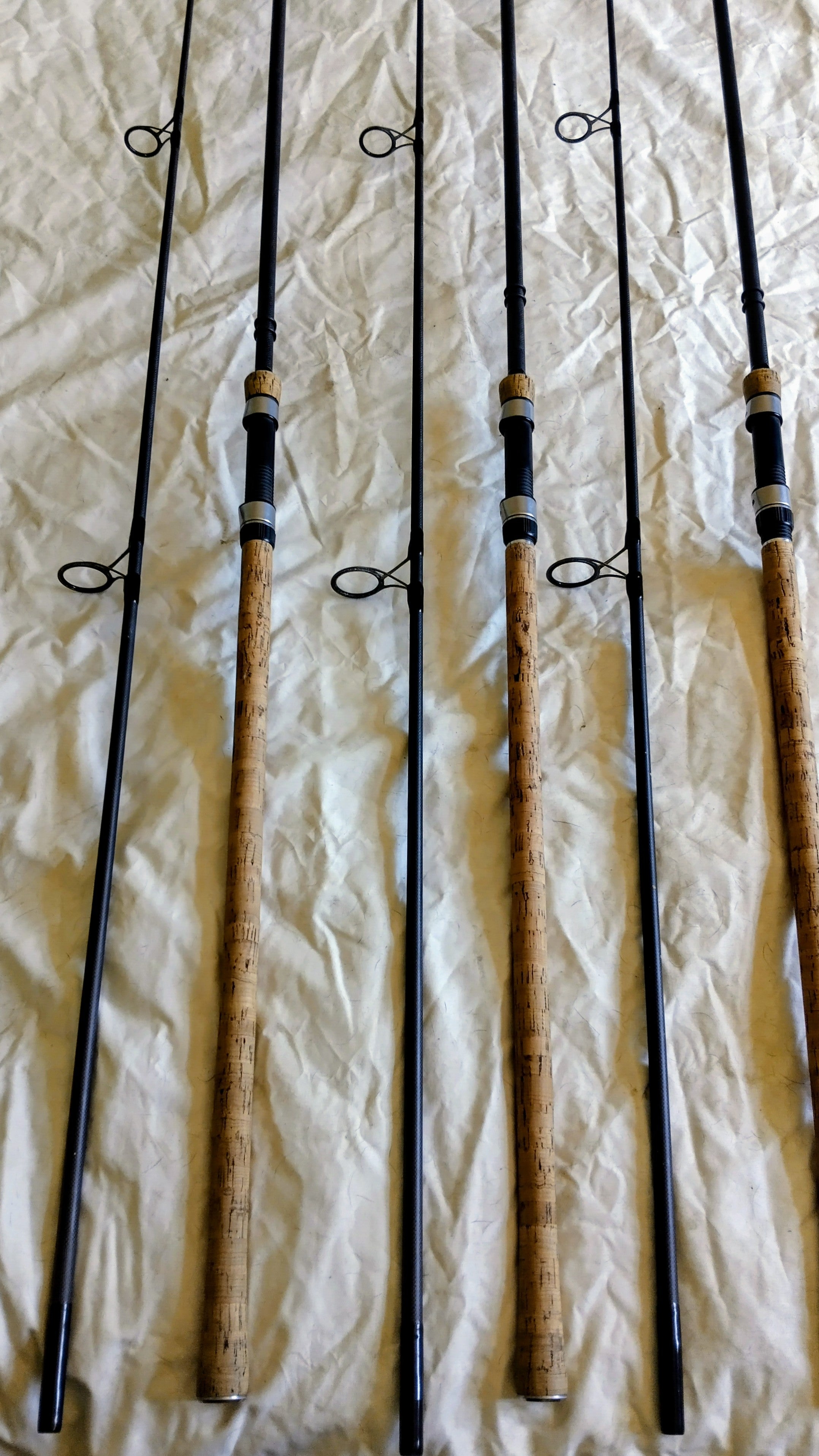 Greys AirCurve 12ft 3.25lb Cork Handled Carp Rods x3  - VGC