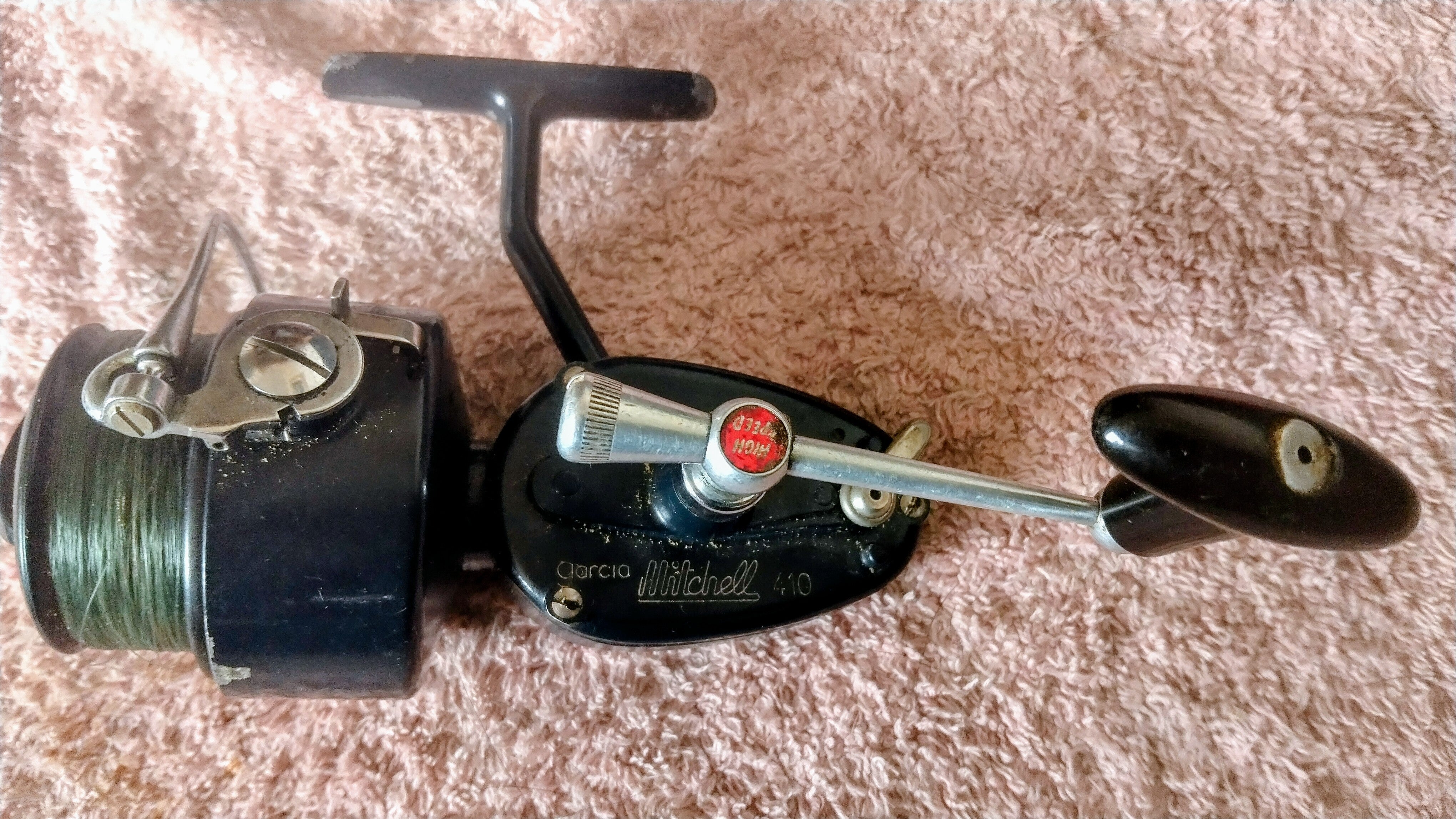 Vintage Garcia Mitchell 410 Fixed Spool Reel & Spare Spool High Speed Classic