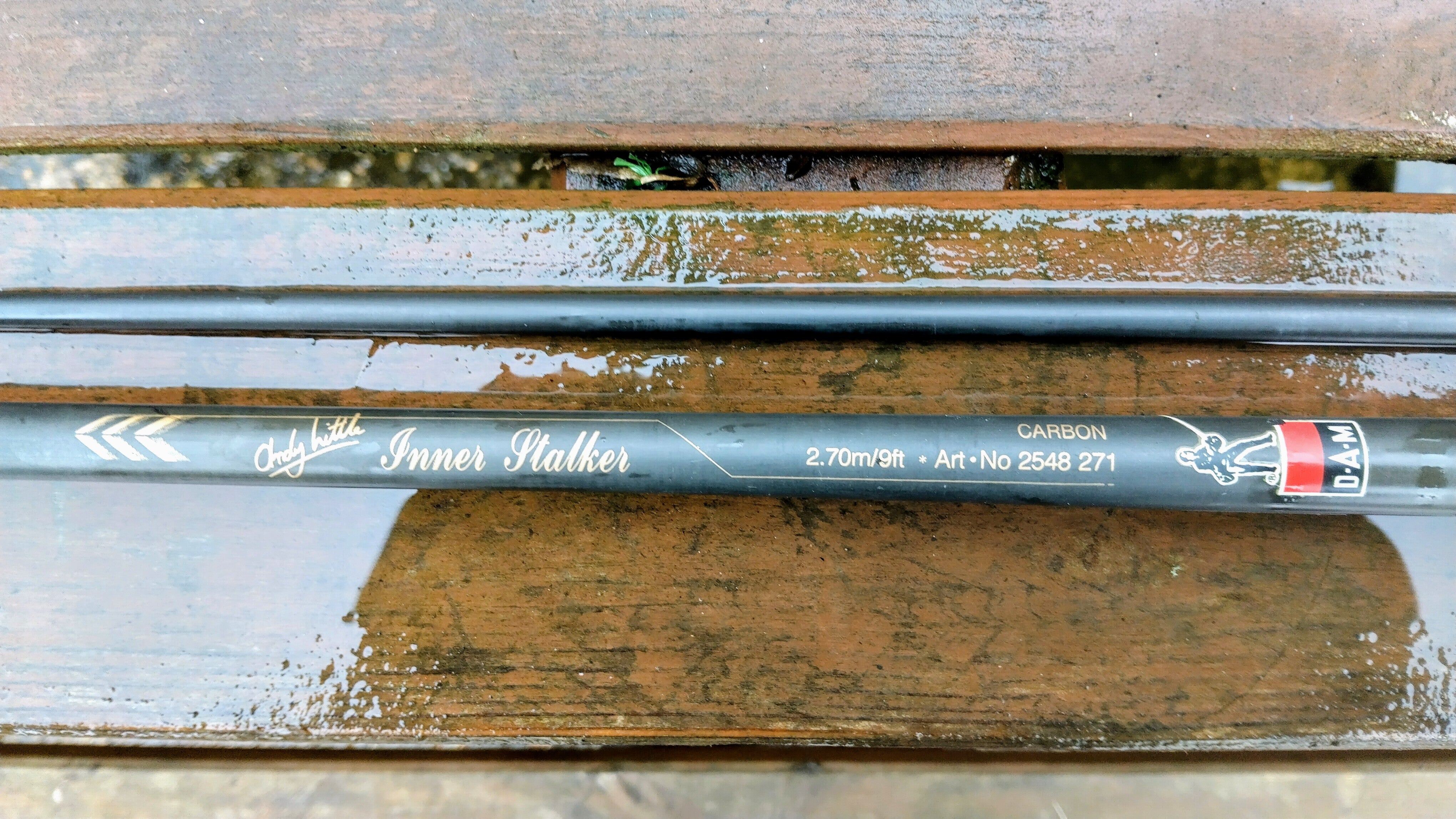 Vintage D.A.M. Andy Little Inner Stalker 9’ Inline Carp Rod & D.A.M. Quick Reel