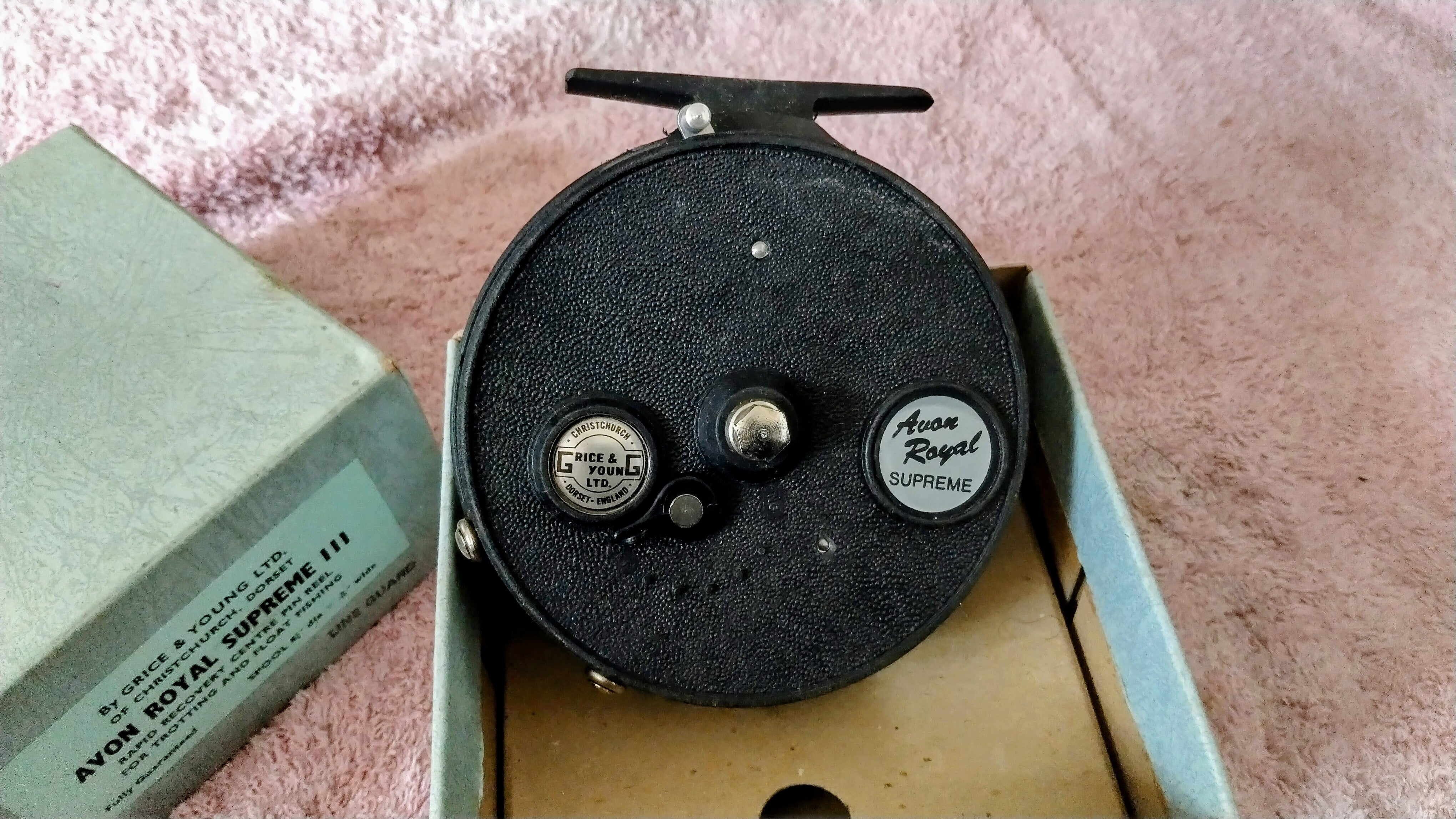 Grice & Young Avon Royal Supreme III Centrepin Reel 4 3/8" Trotting Float Boxed