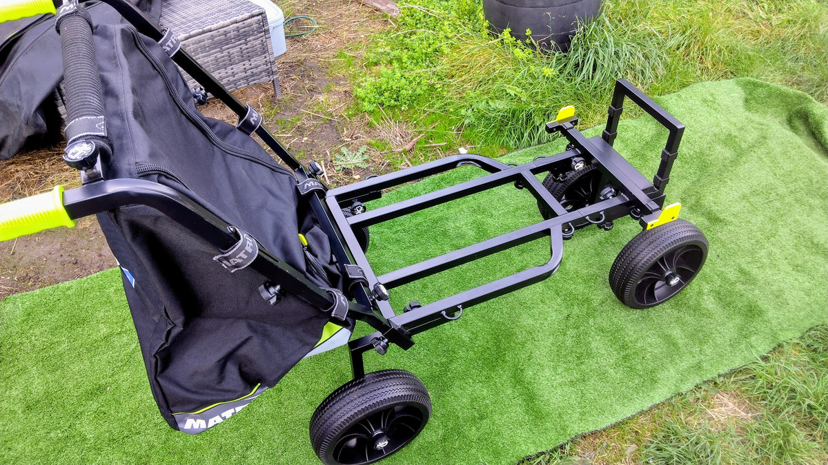 Matrix 4 Wheel Transporter Barrow Seat Box Trolley Match Fishing UNUSED + Bag