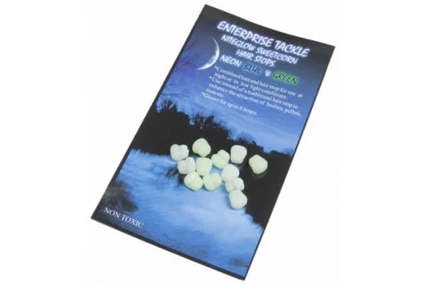 Enterprise Tackle Sweetcorn Hair Stop Mini Niteglow Glows 8 Hours Carp Fishing
