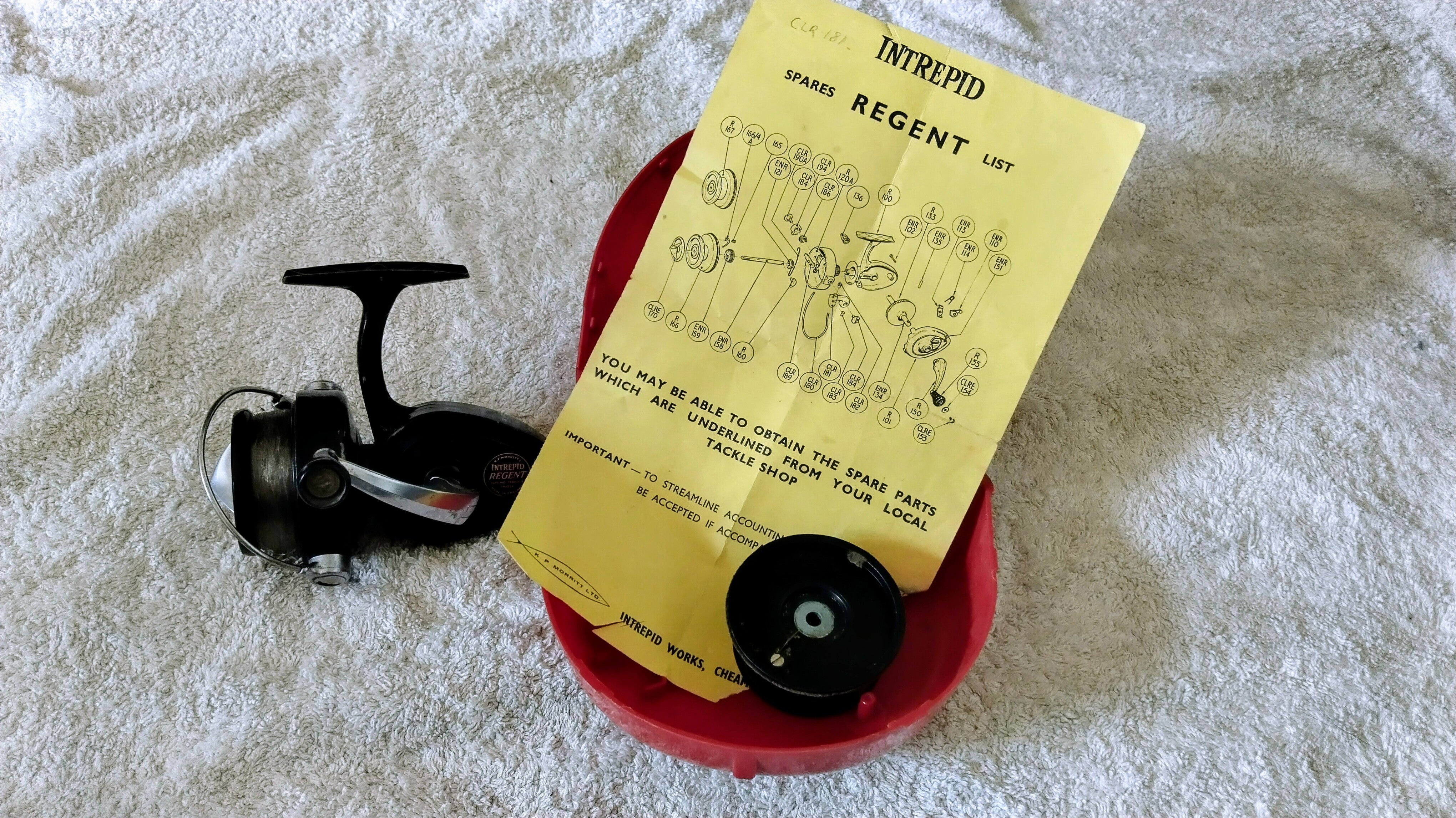 Vintage Intrepid Regent Spinning Reel - Boxed with Spare Spool - Classic British Tackle