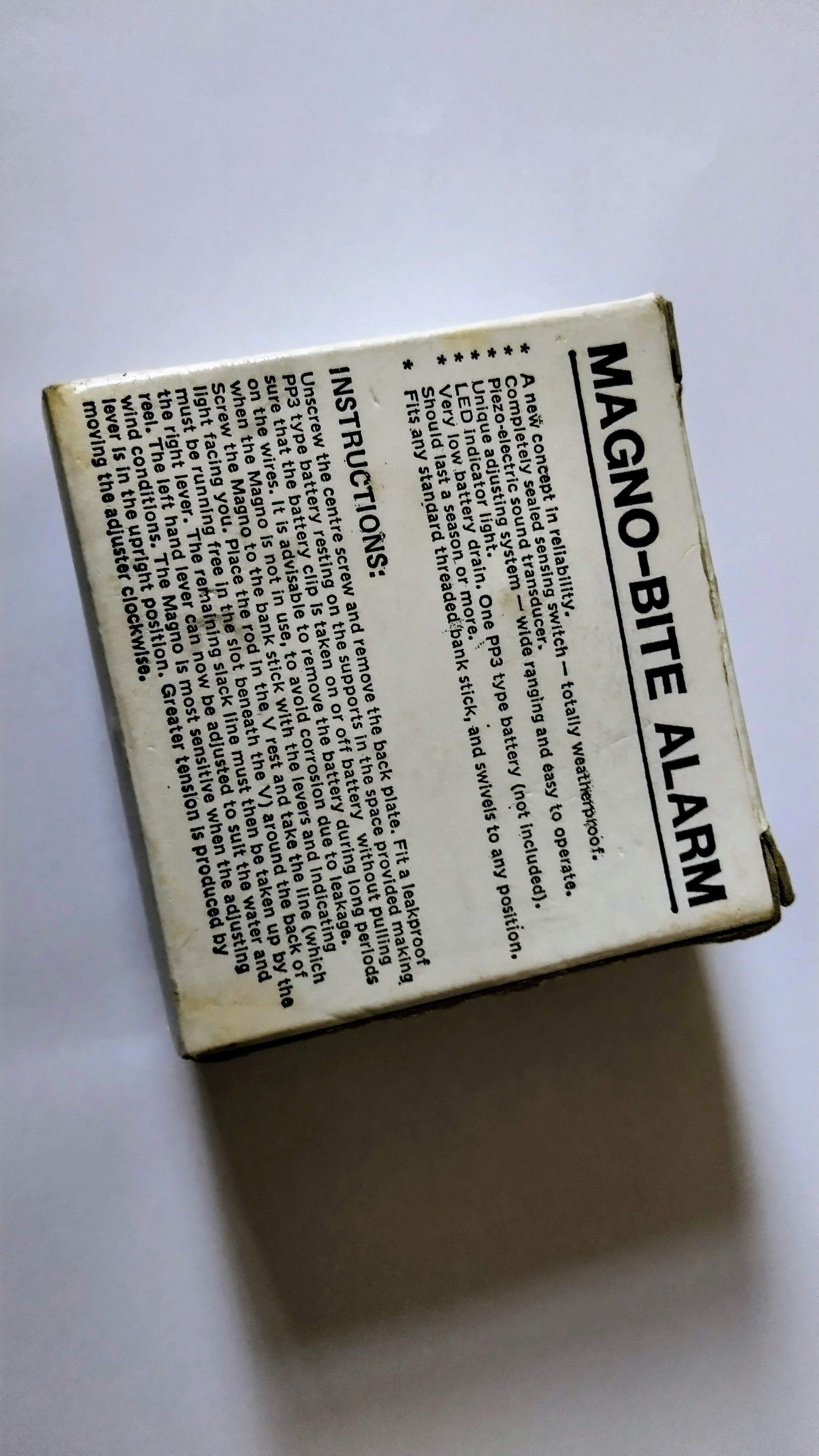 Vintage Magno-Bite Electronic Bite Alarm Boxed Working Retro Carp Pike Fishing