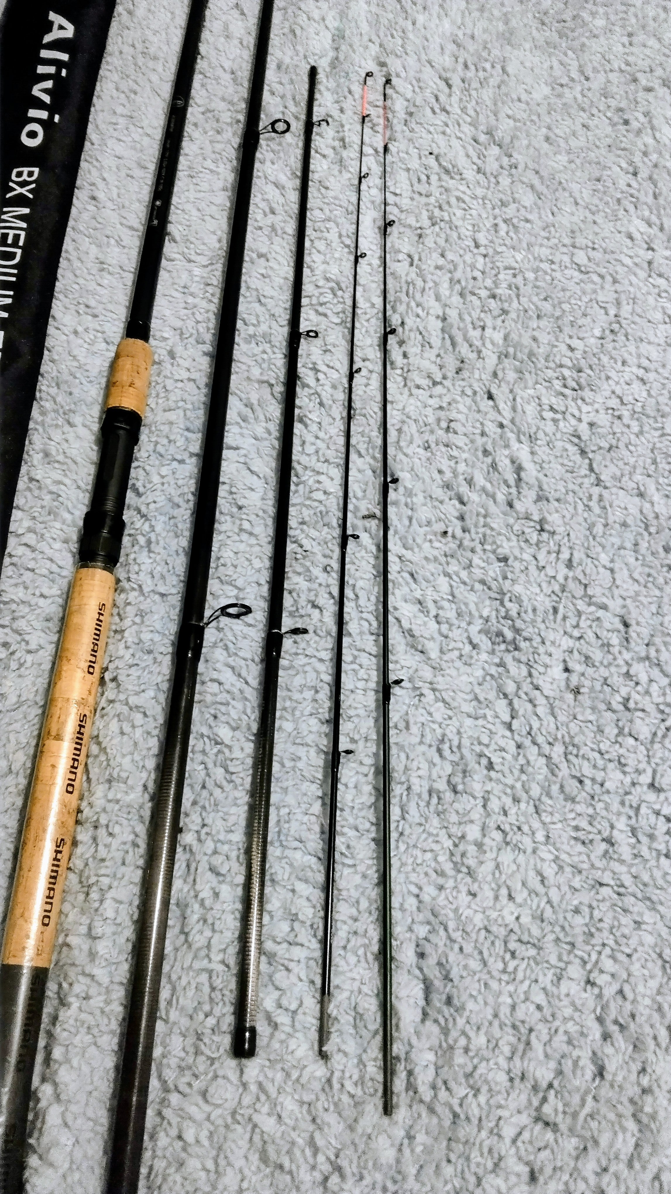 Shimano Alivio BX 12ft Medium Feeder Rod | 2 Tips (3oz Carbon) | Excellent Cond