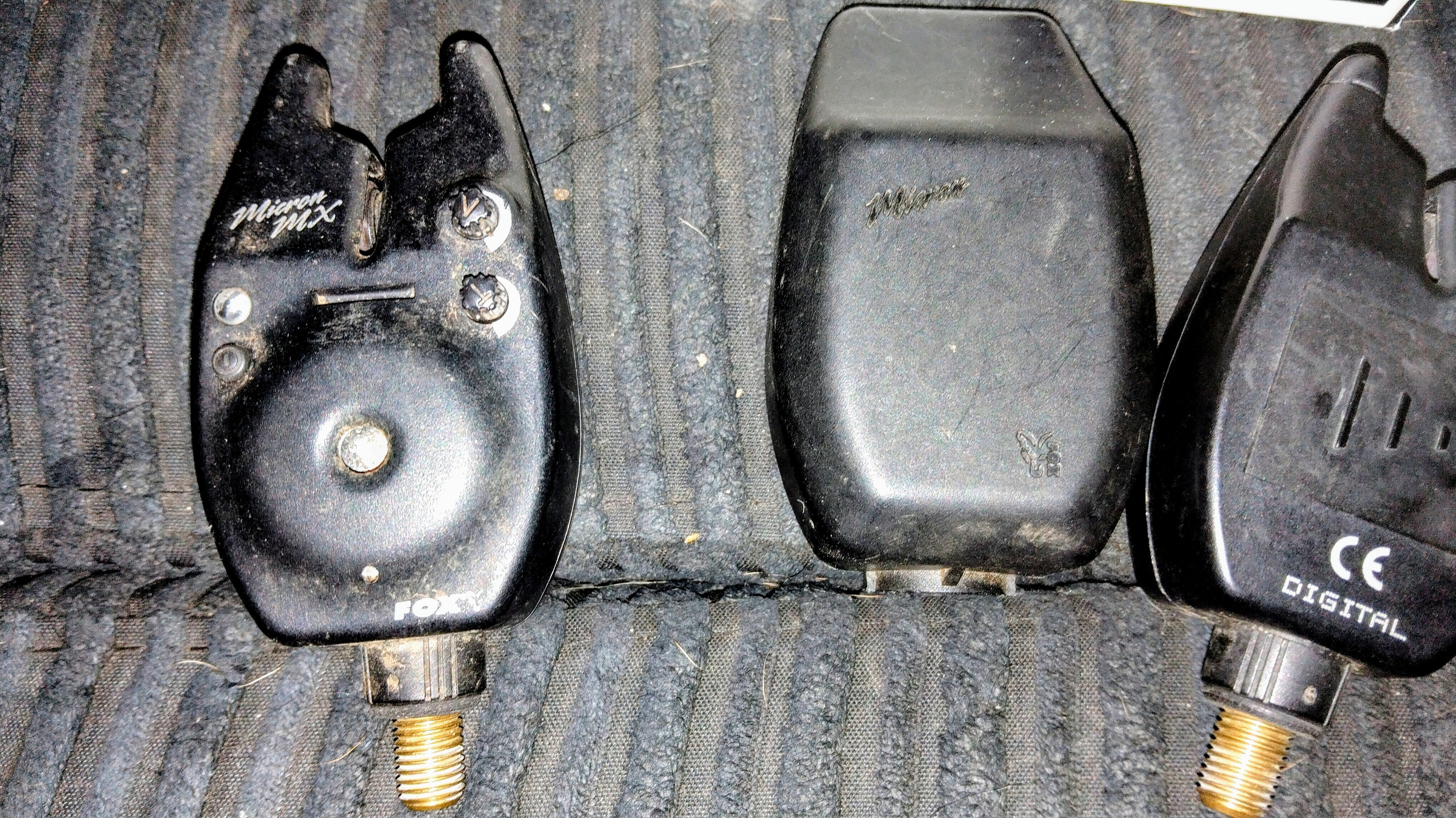 2 x Fox Micron MX Bite Alarms - Excellent Condition - Includes Hard Cases