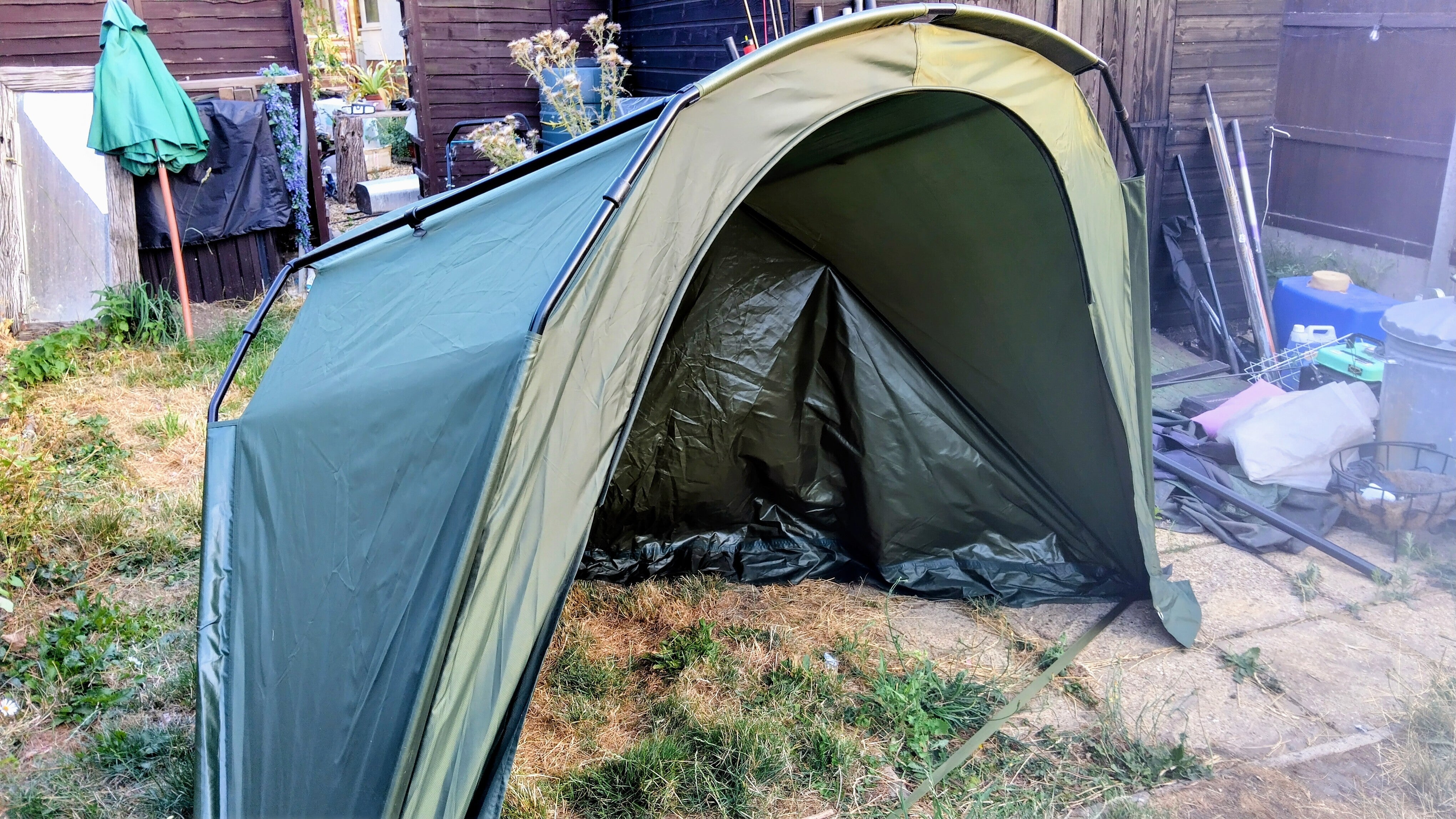 Korum Mk II Day Shelter Fishing Bivvy Umbrella - Excellent Condition - Fast Post