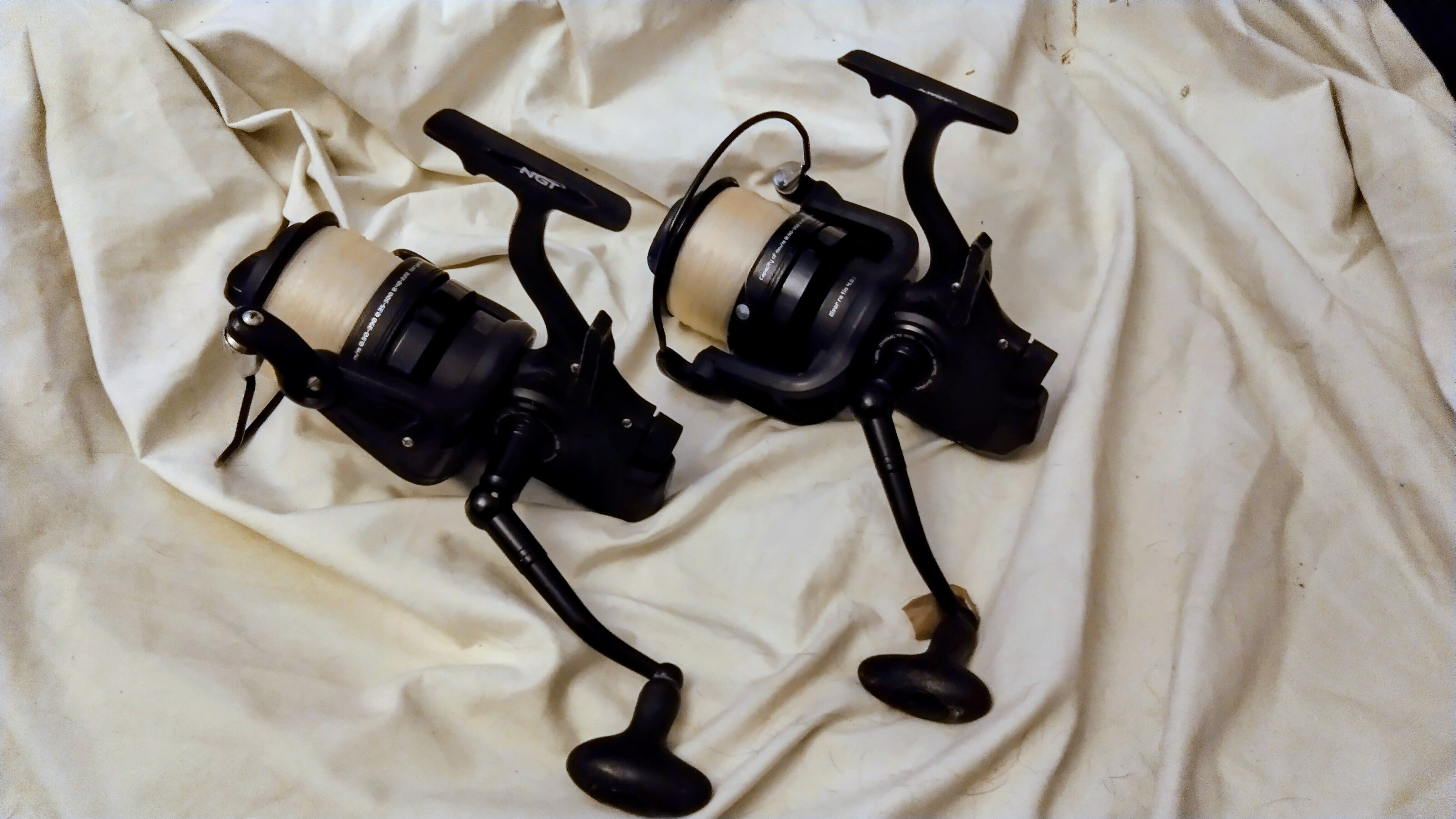 Pair of NGT Dynamic Carp 70 Big Pit Baitrunner Reels - 10+1 BB