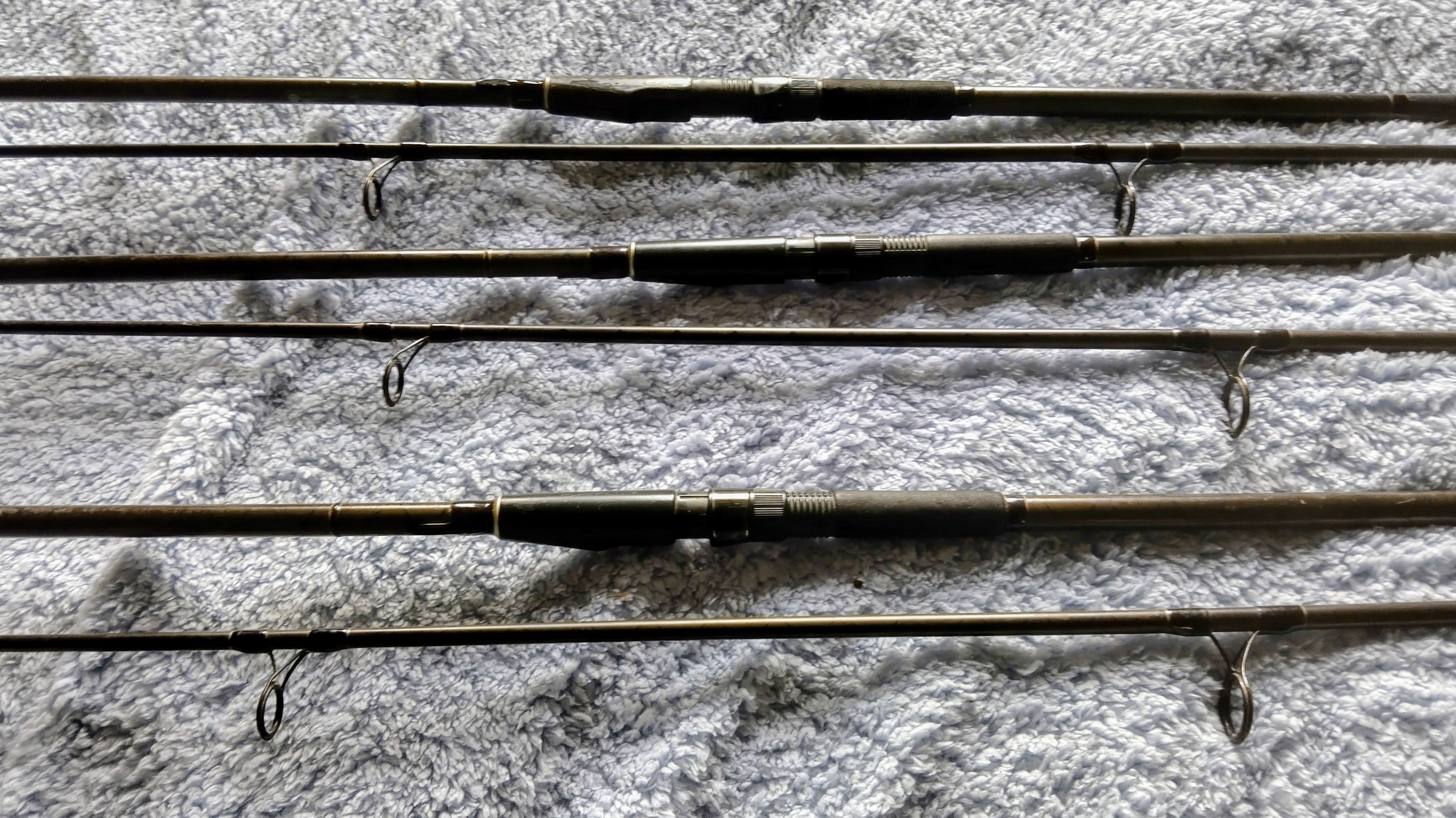 Set of 3 Fox Rangemaster 12ft Carp Rods - 3lb Test Curve - Carbon Carp Fishing