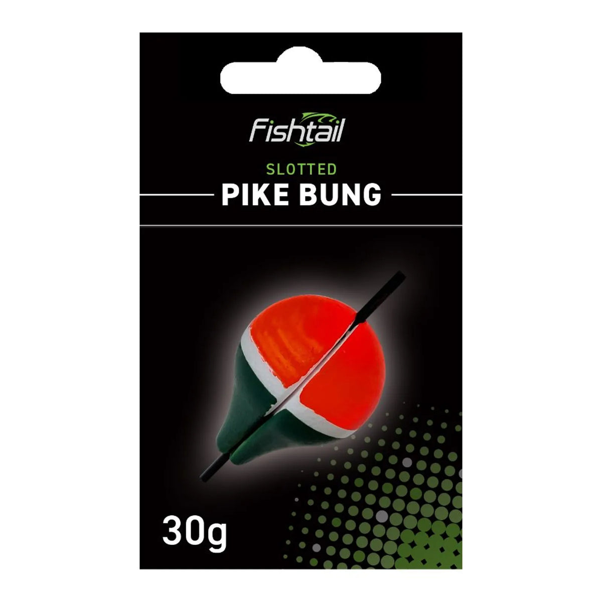 FISHTAIL Slotted Pike Bung 30g Pike Float Predator Deadbait Livebait Fishing