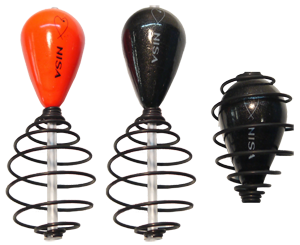 Nisa Feeder Floating Method Coil Inline Groundbait Feeder Carp Coarse Fishing