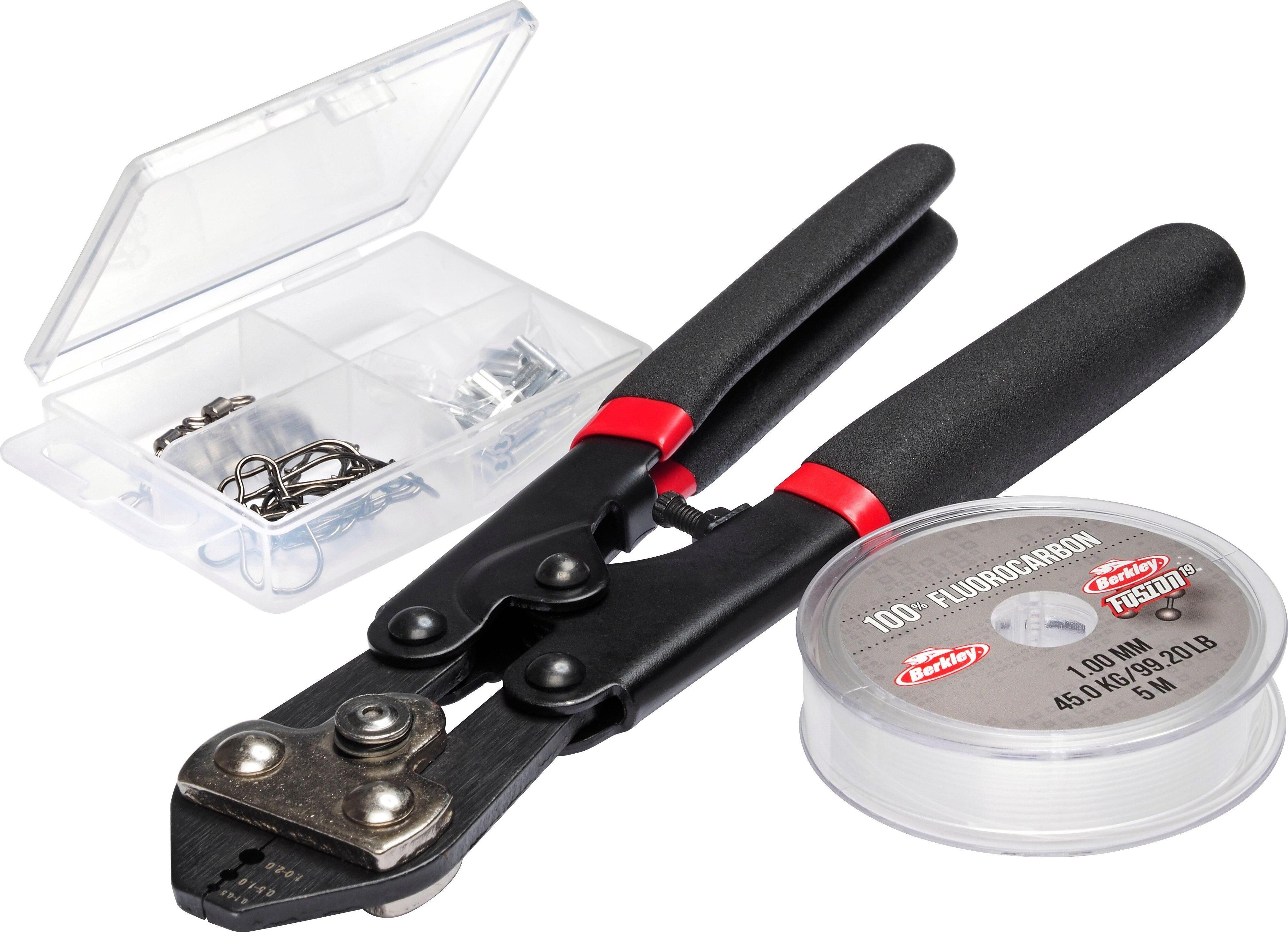 Berkley Fusion19 Fluorocarbon Leader Kit with Crimping Pliers - Predator Trace Set
